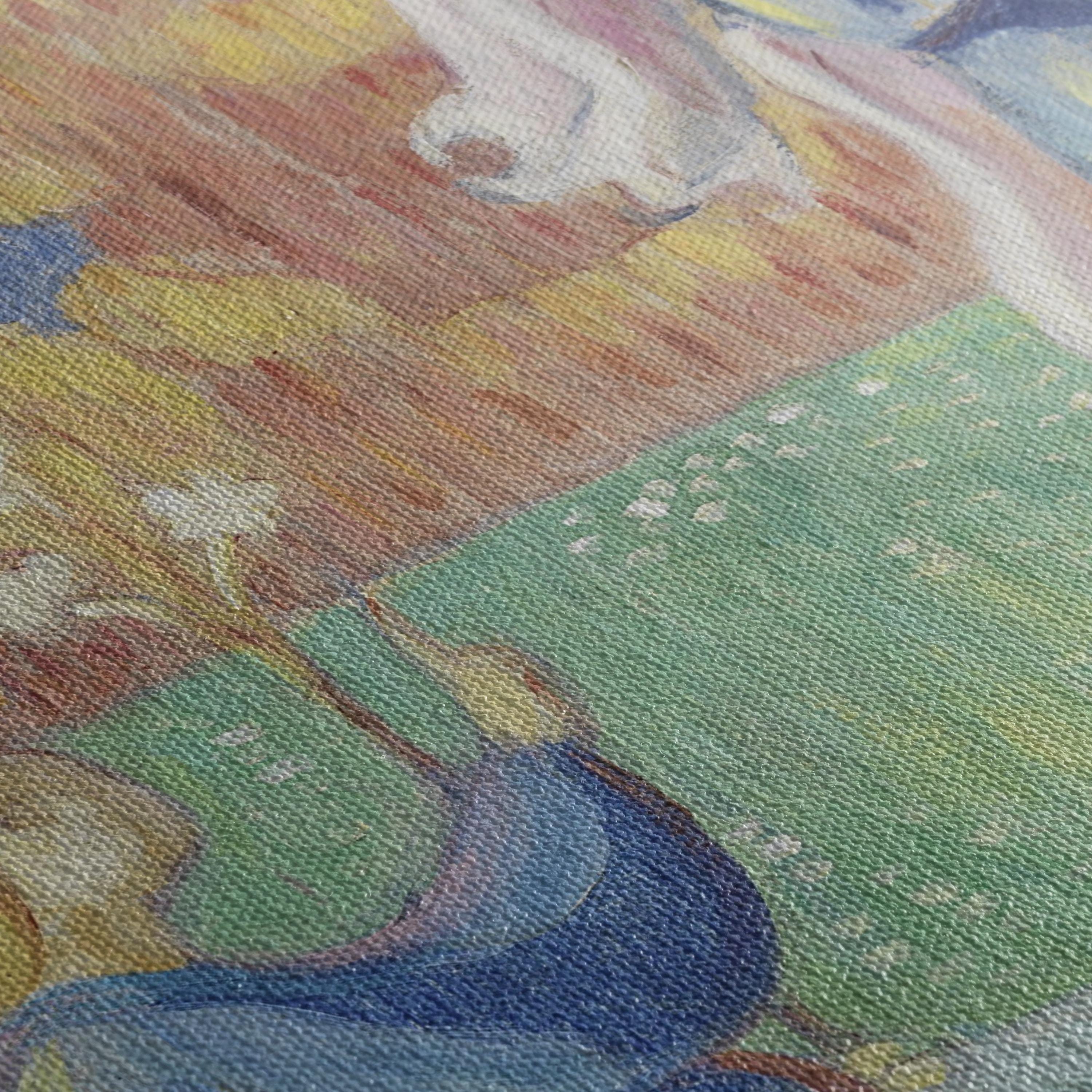 Emile Bernard L'annonciation 1890 Mid Century Canvas Art | Poster Print