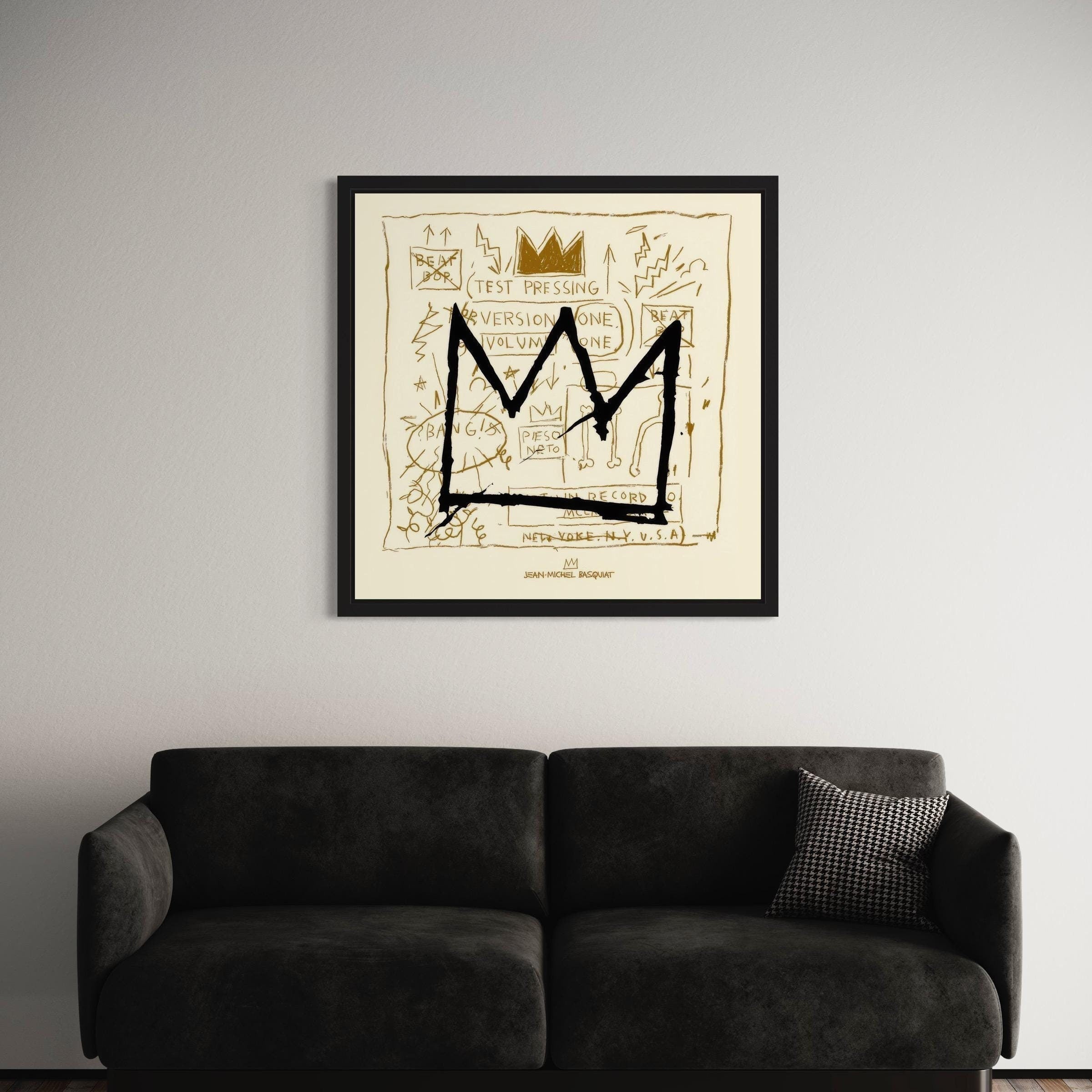 Jean-Michel Basquiat Crown | Iconic Canvas Art | Poster Print