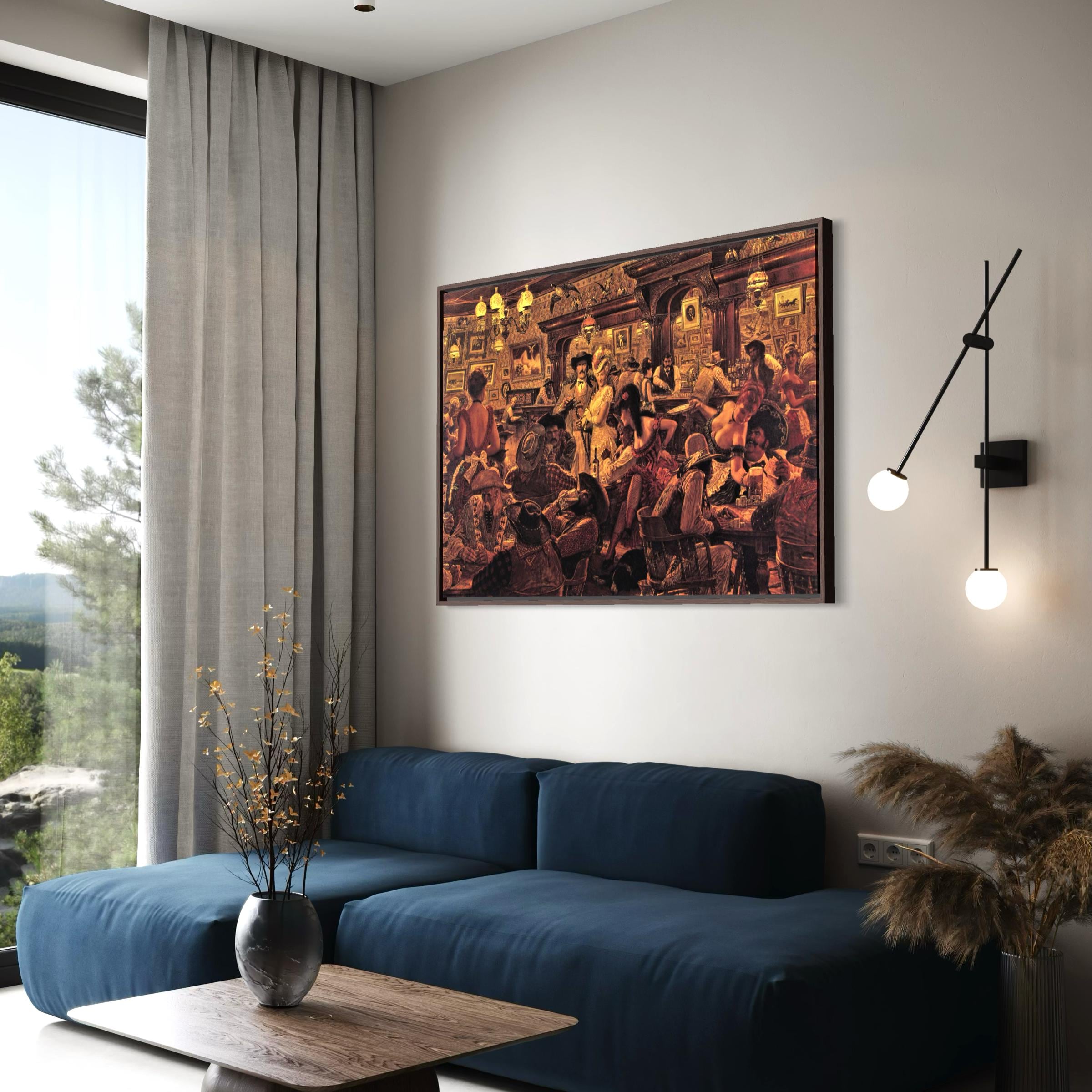 Winners & Losers Canvas Wall Art | Western Poster Print | Arnold Friberg American Cowboy