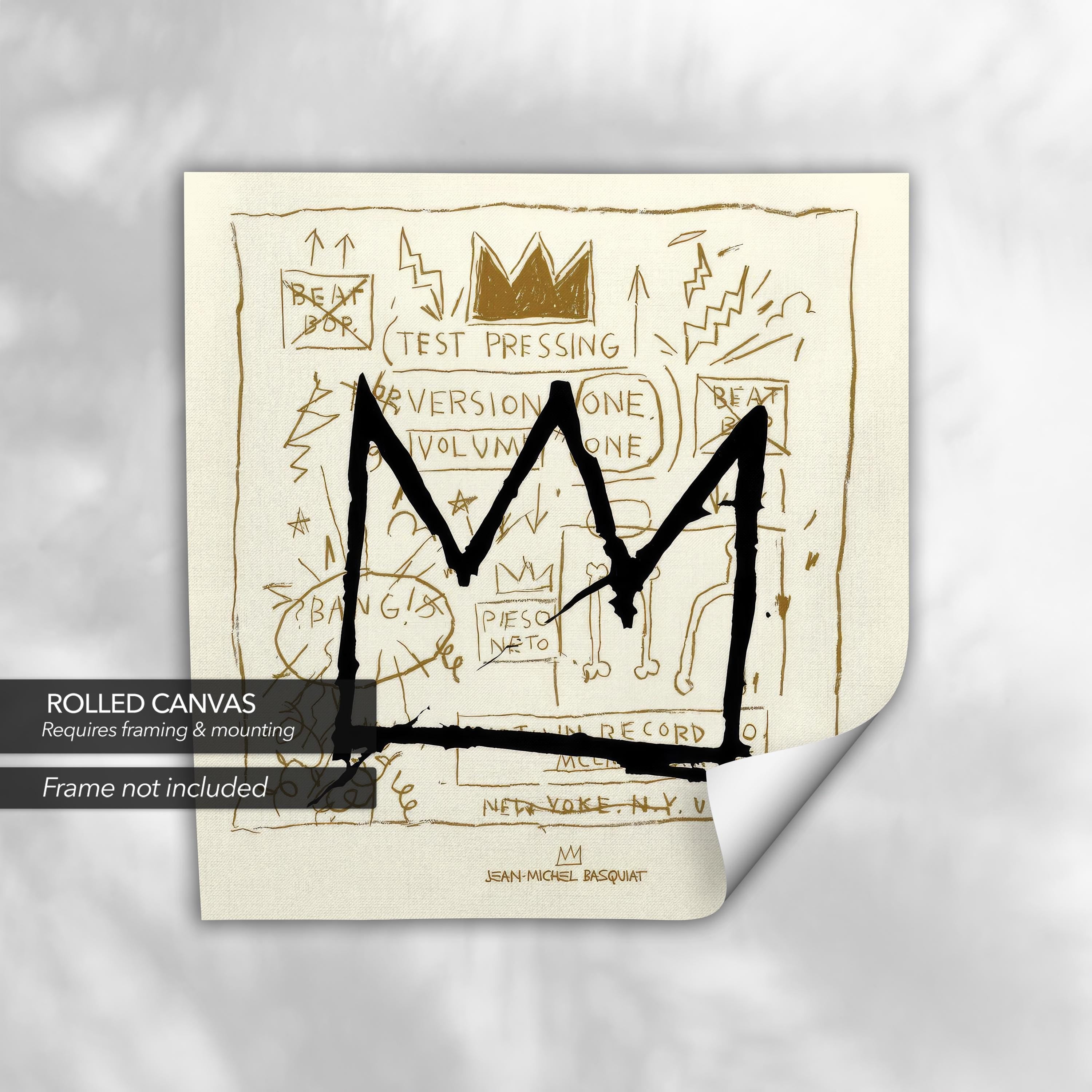 Jean-Michel Basquiat Crown | Iconic Canvas Art | Poster Print
