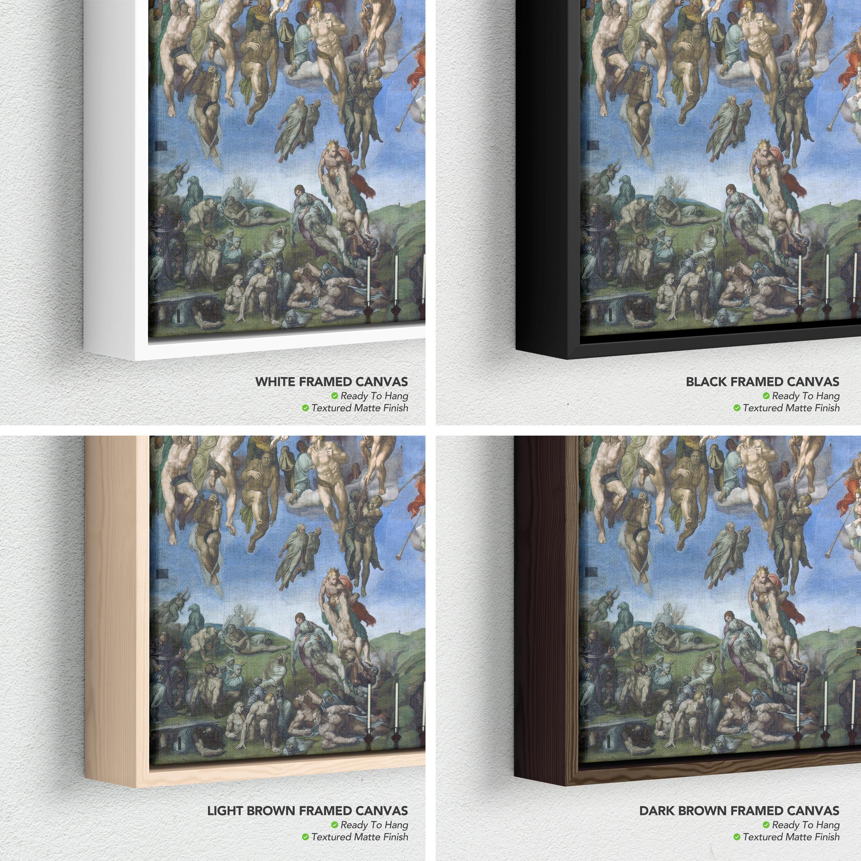 The Last Judgement Wall Art Canvas | Poster Print | Michelangelo Renaissance Religious Art