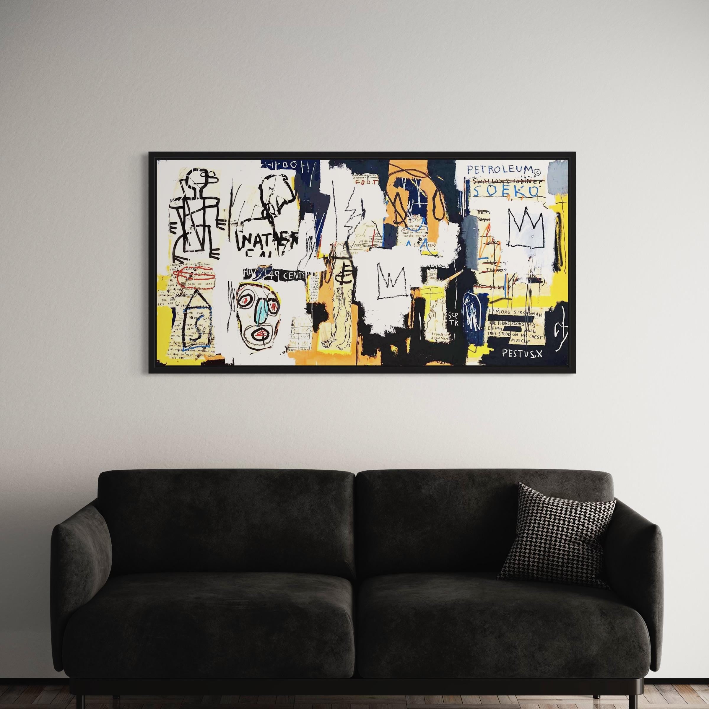 Jean-Michel Basquiat Phooey | Abstract Canvas Art | Poster Print