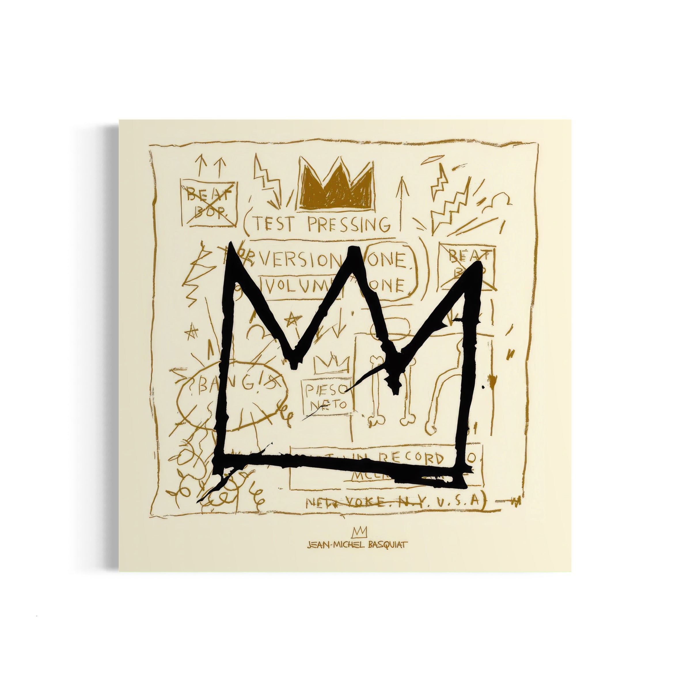 a drawing of a crown on a piece of paper