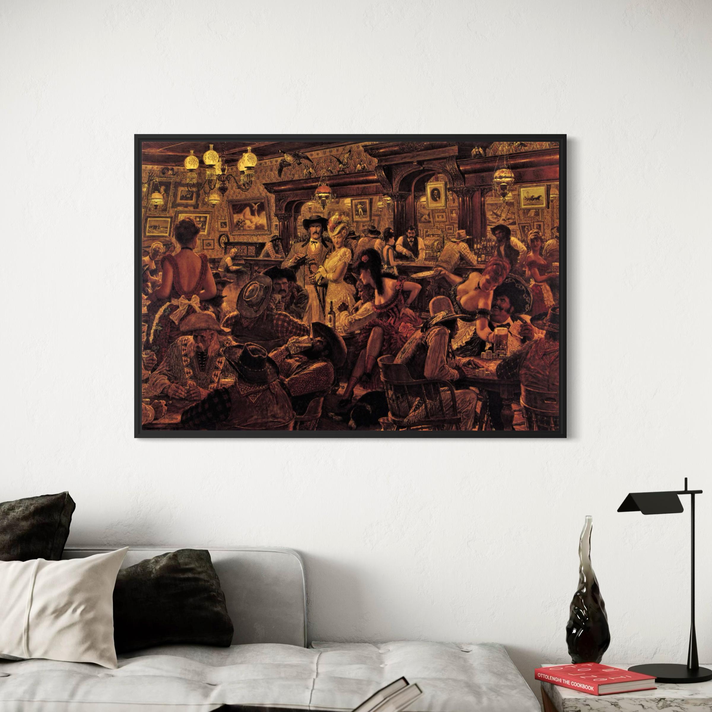 Winners & Losers Canvas Wall Art | Western Poster Print | Arnold Friberg American Cowboy
