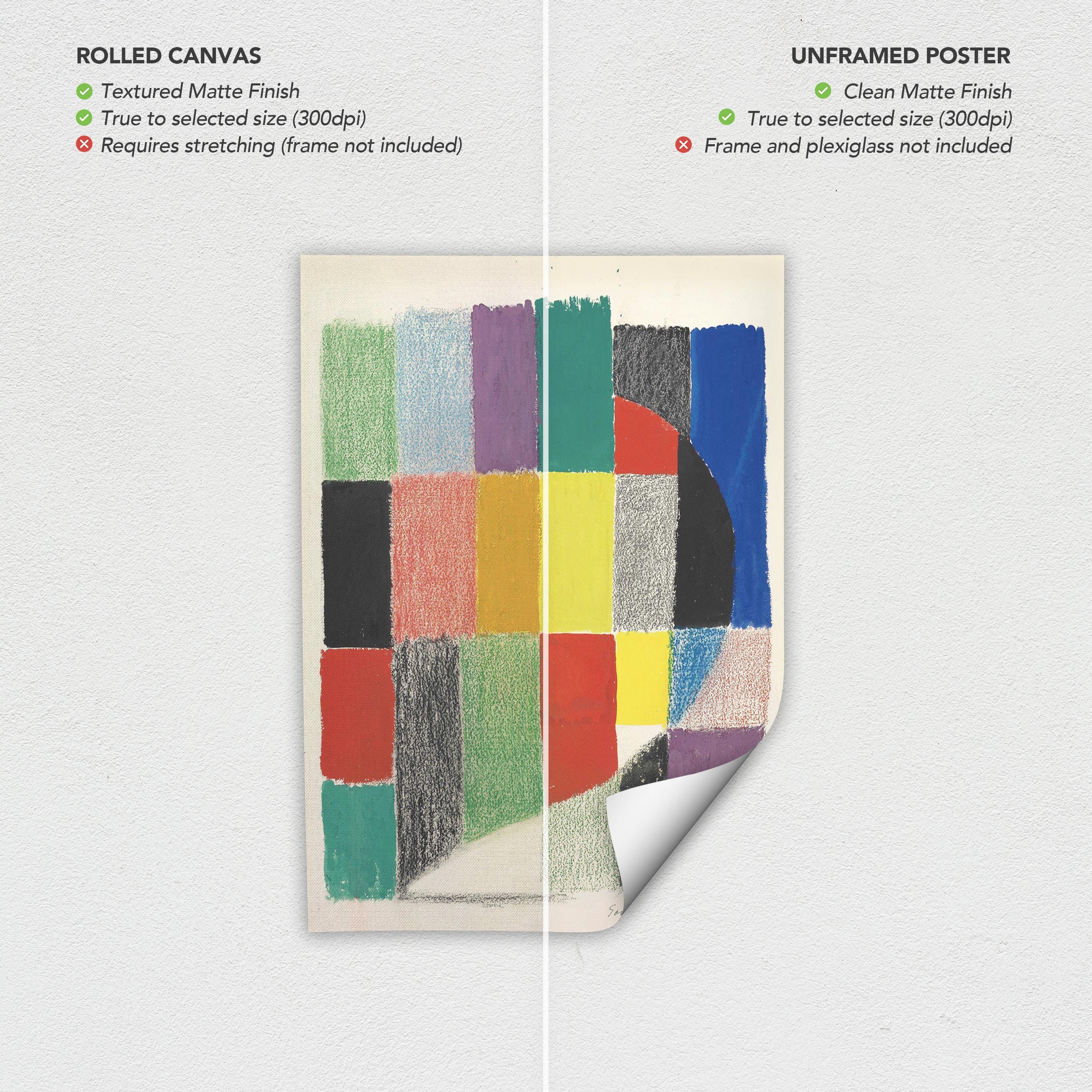 Sonia Delaunay Rythme couleur no. 1562 Abstract Modern Canvas Art | Poster Print