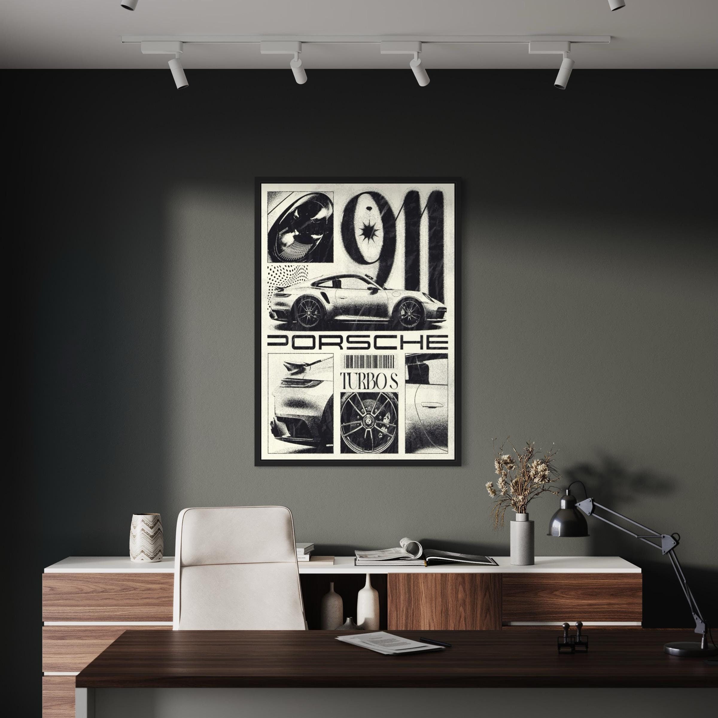 Porsche 911 Turbo S Sports Car | Automotive Photo Canvas Art | Poster Print