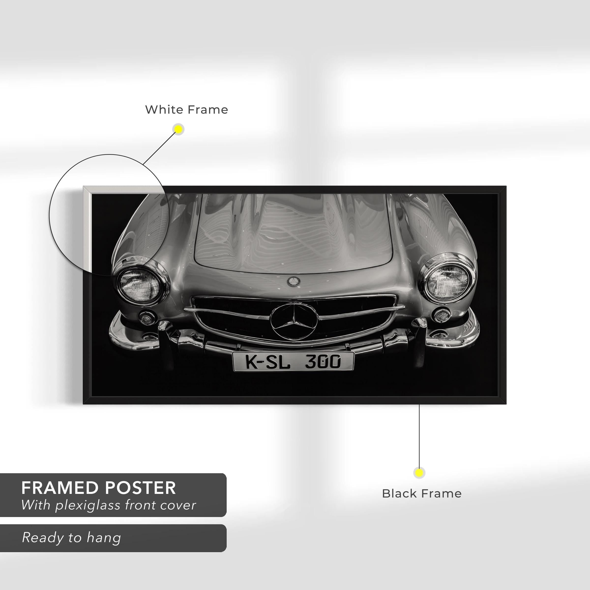 Mercedes-Benz SL 300 Classic Canvas Art | Poster Print