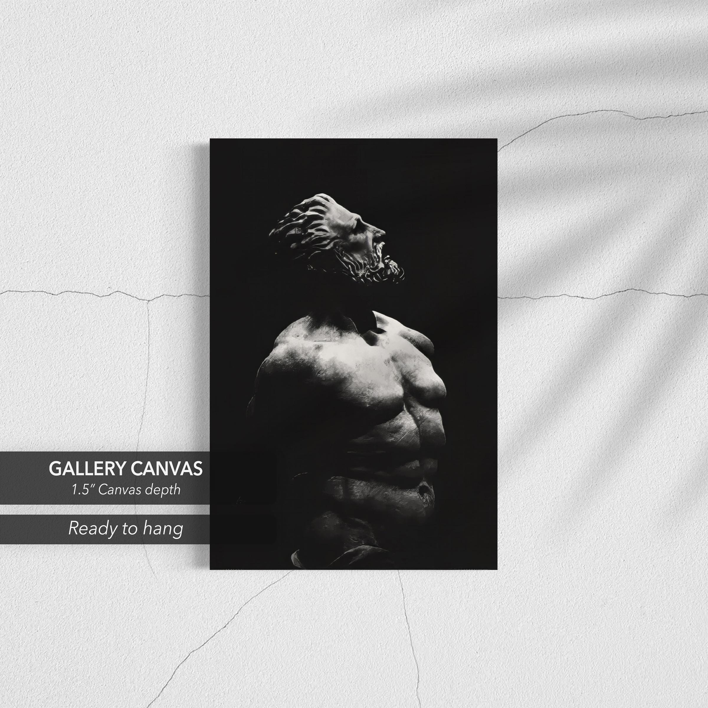 Prometheus Classical Sculpture | Ancient Greek Mythology Canvas Art | Poster Print