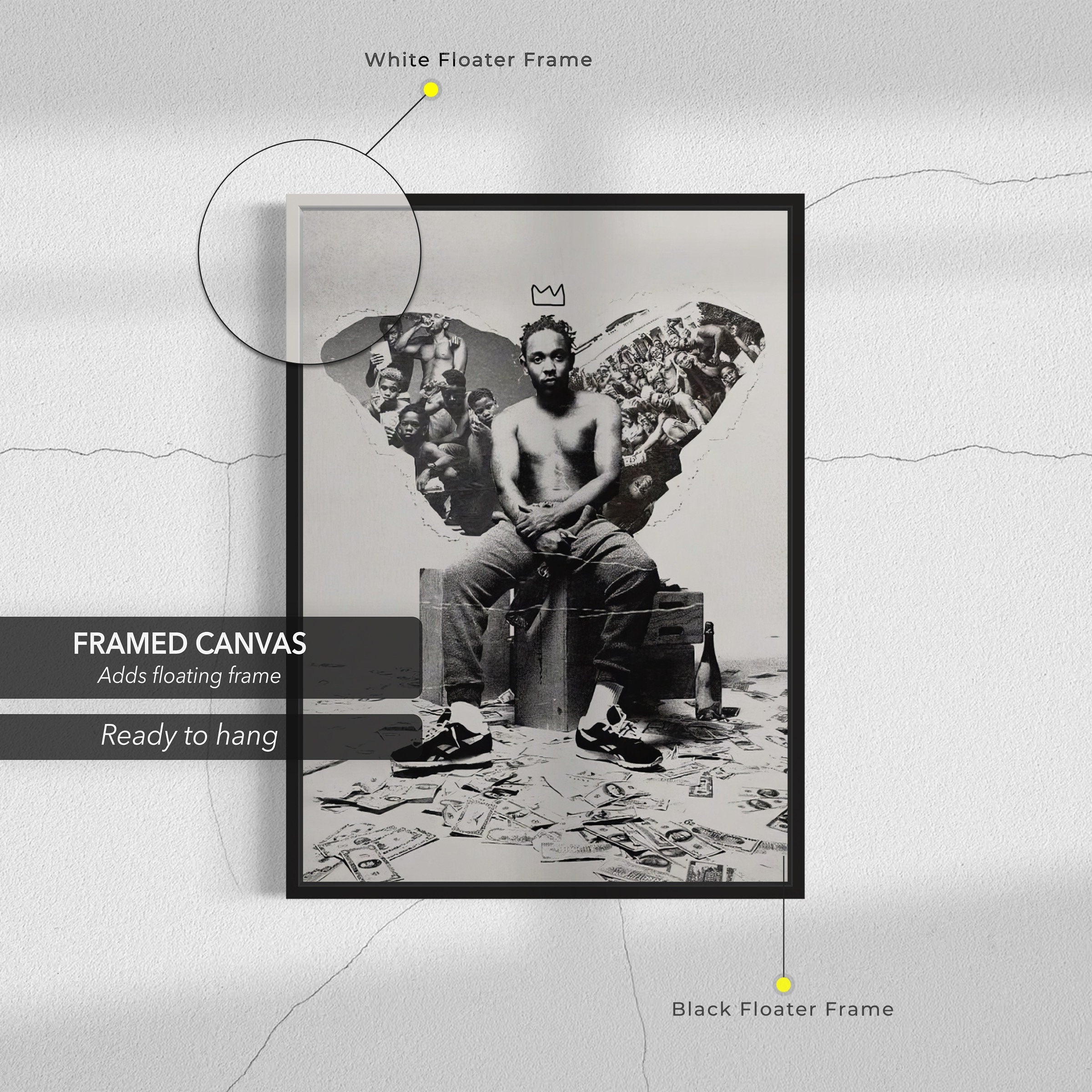 Kendrick Lamar The King Canvas Art | Poster Print