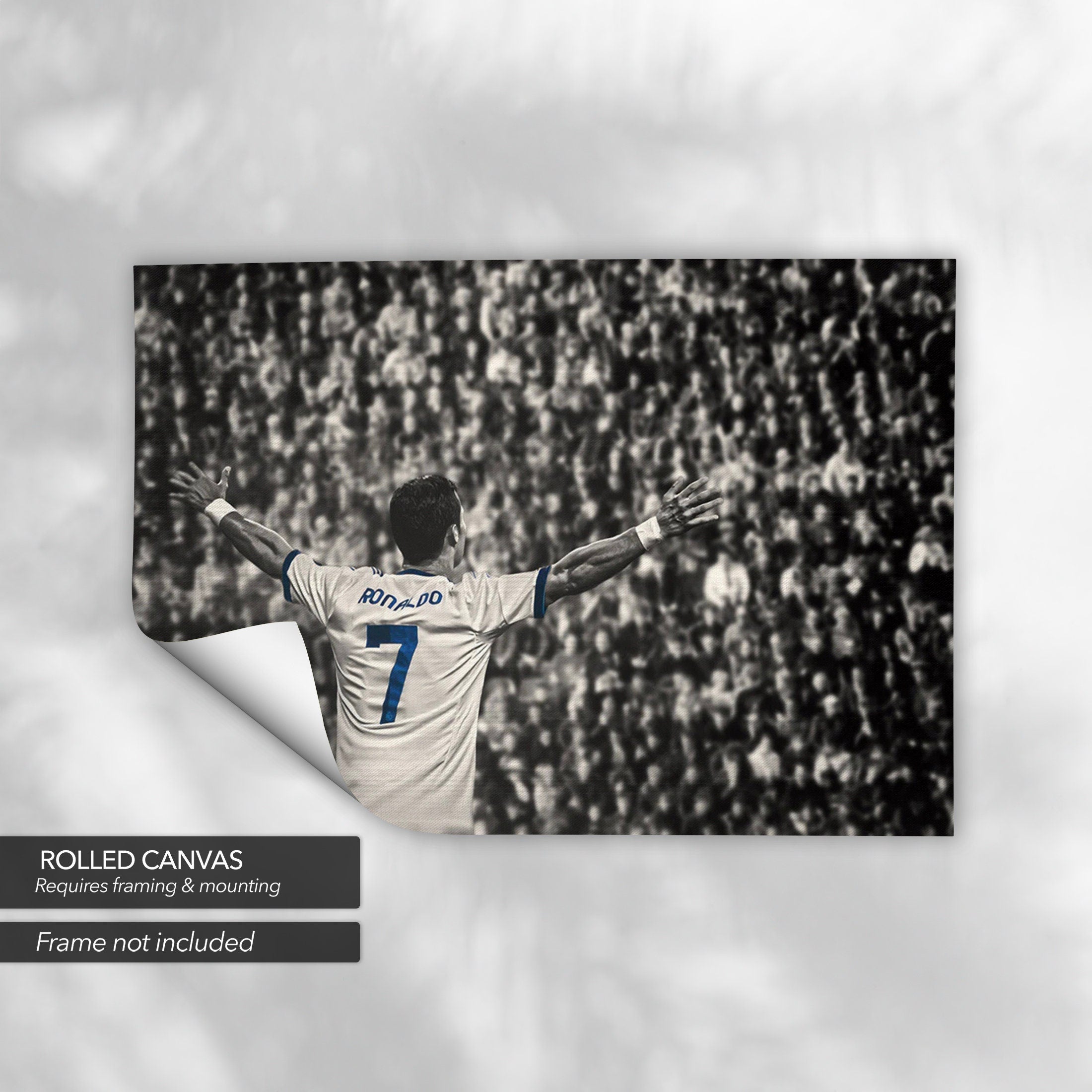 Christiano Ronaldo 7 | Iconic Football Legend Canvas Art | Poster Print