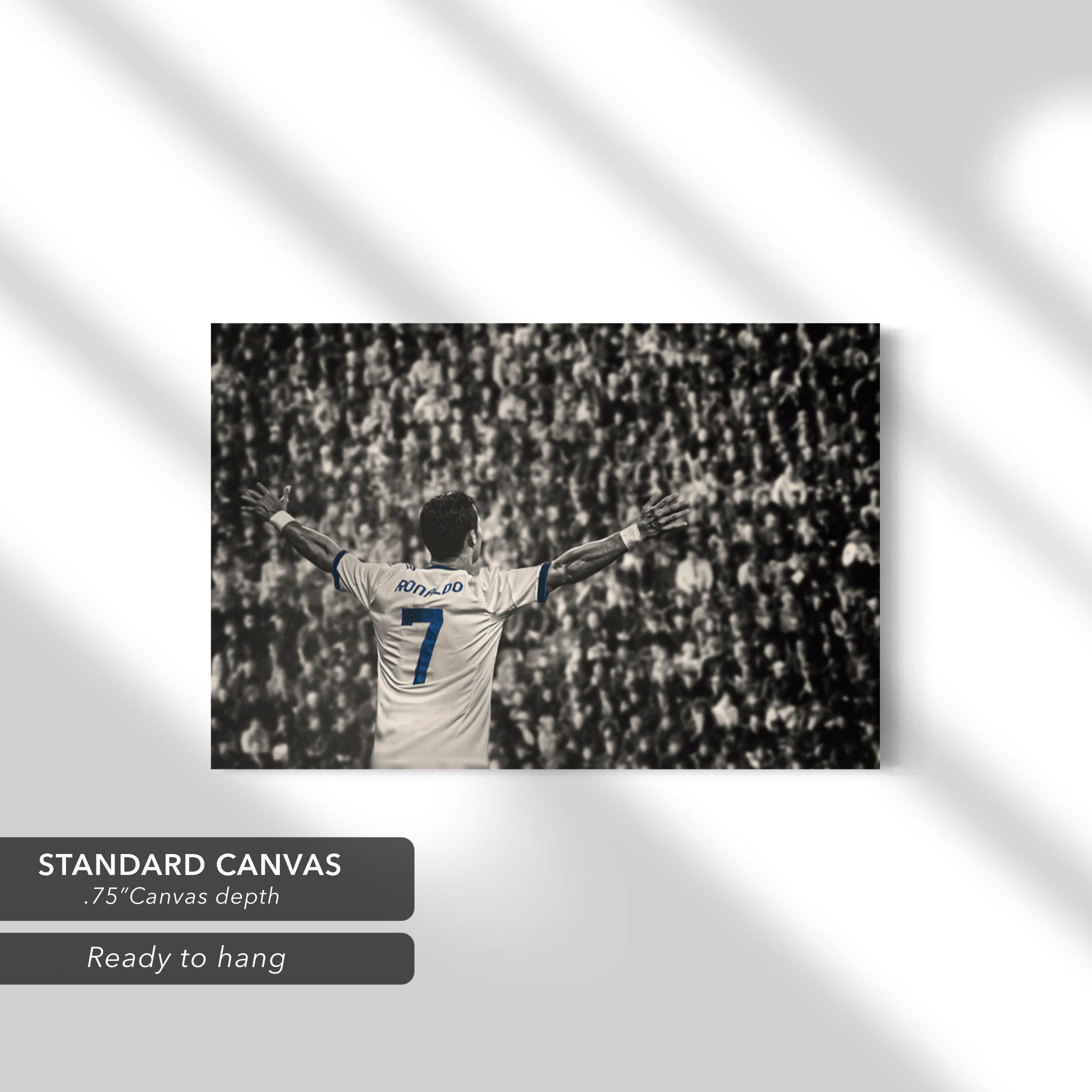 Christiano Ronaldo 7 | Iconic Football Legend Canvas Art | Poster Print