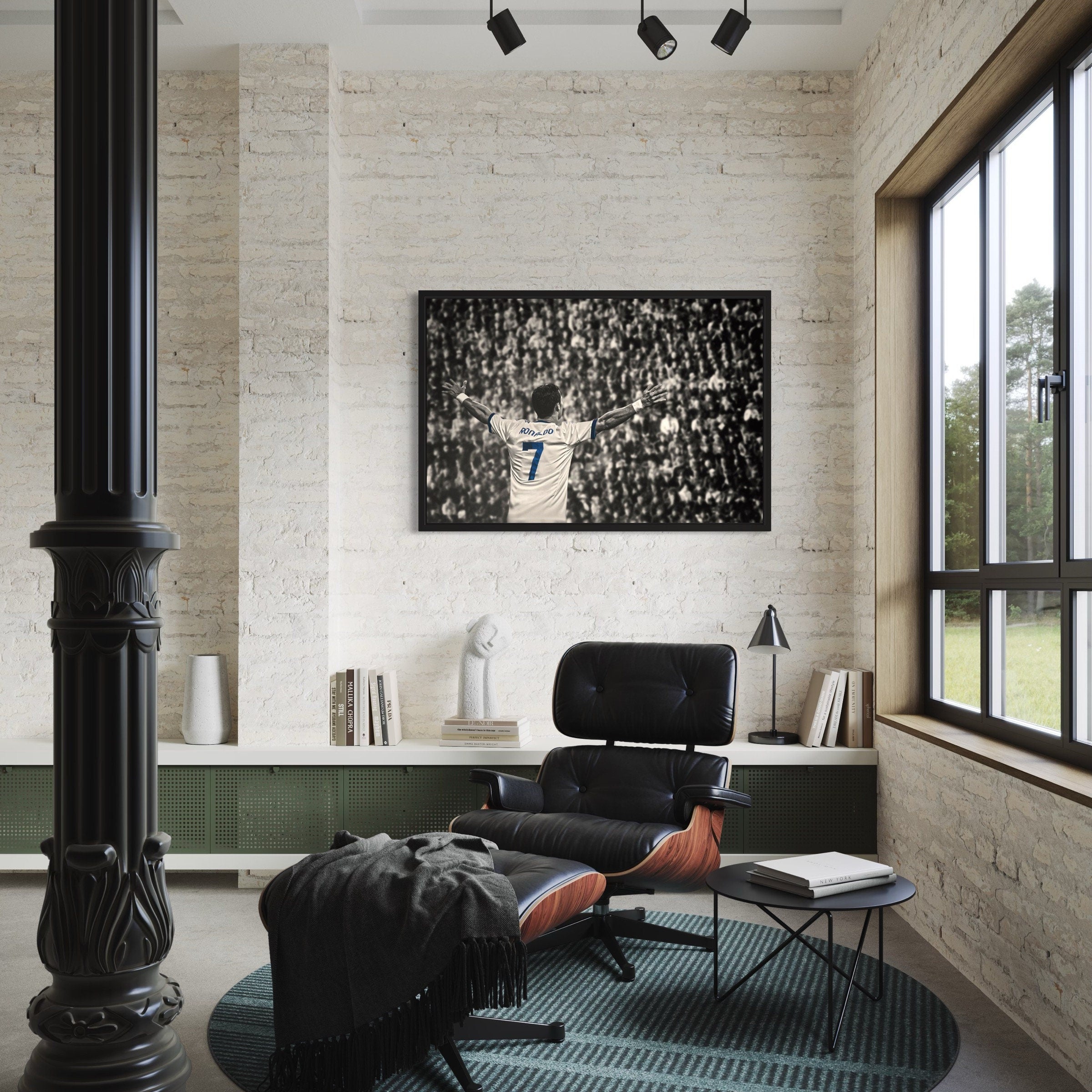 Christiano Ronaldo 7 | Iconic Football Legend Canvas Art | Poster Print