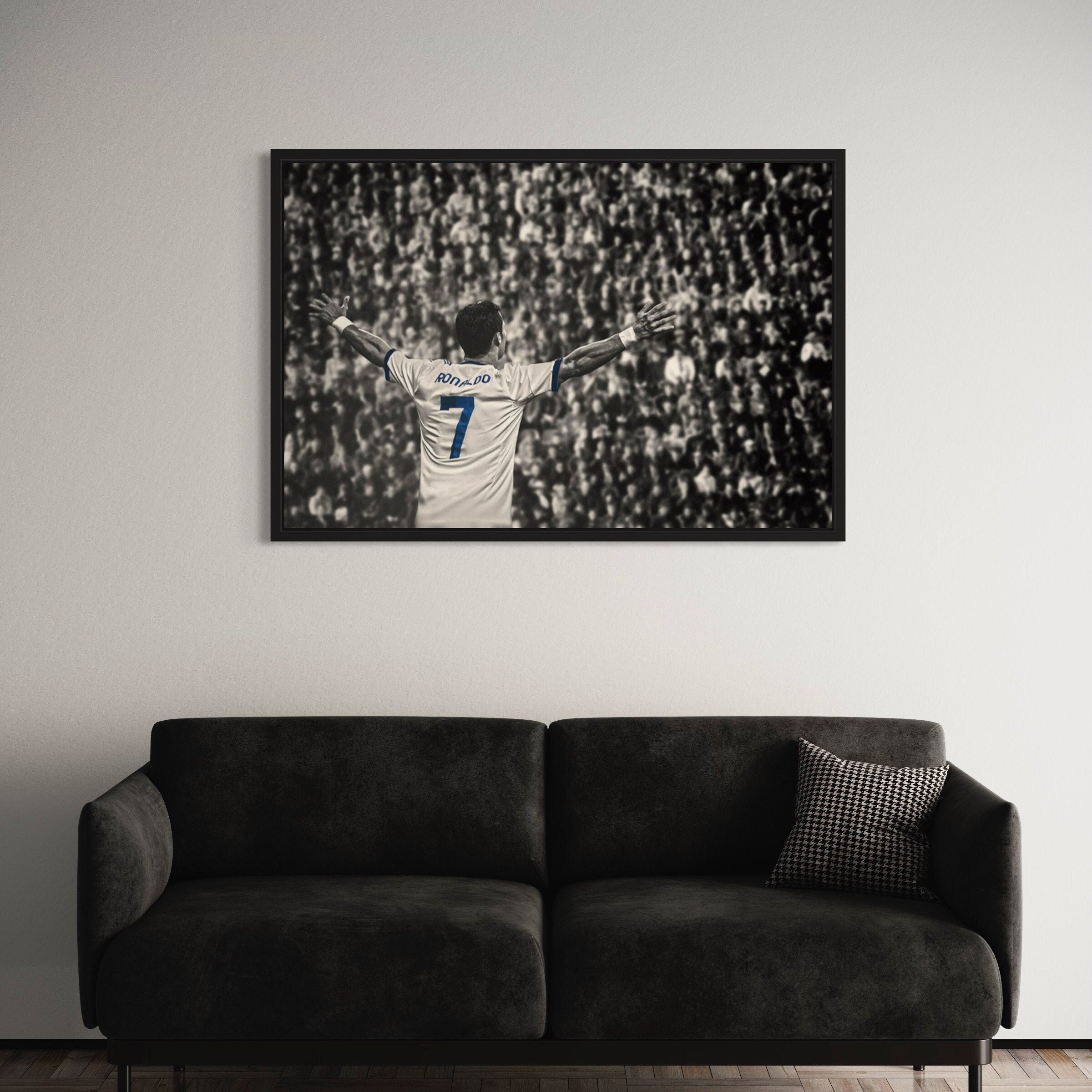 Christiano Ronaldo 7 | Iconic Football Legend Canvas Art | Poster Print