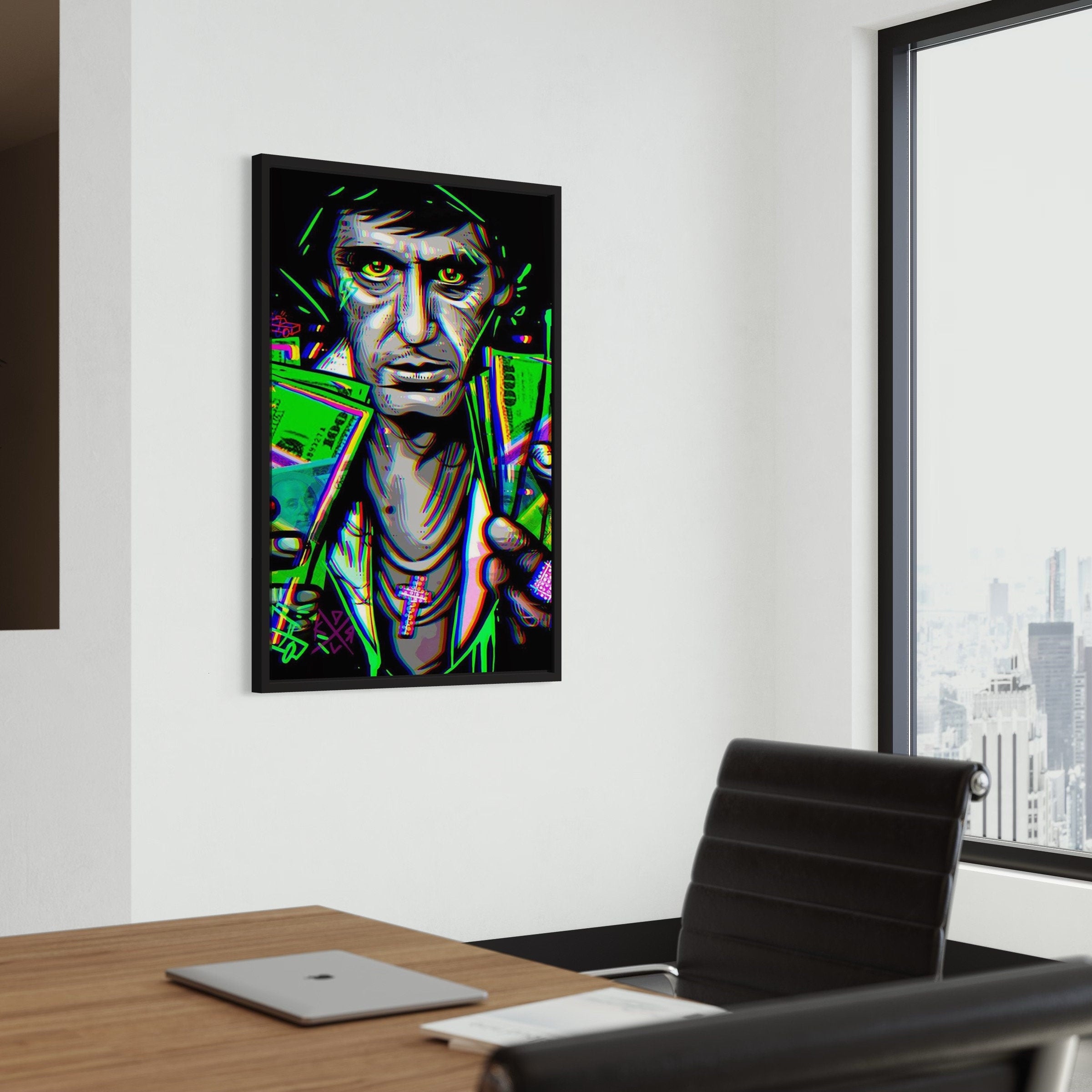 Scarface Money | Iconic Tony Montana Decor Canvas Art | Poster Print