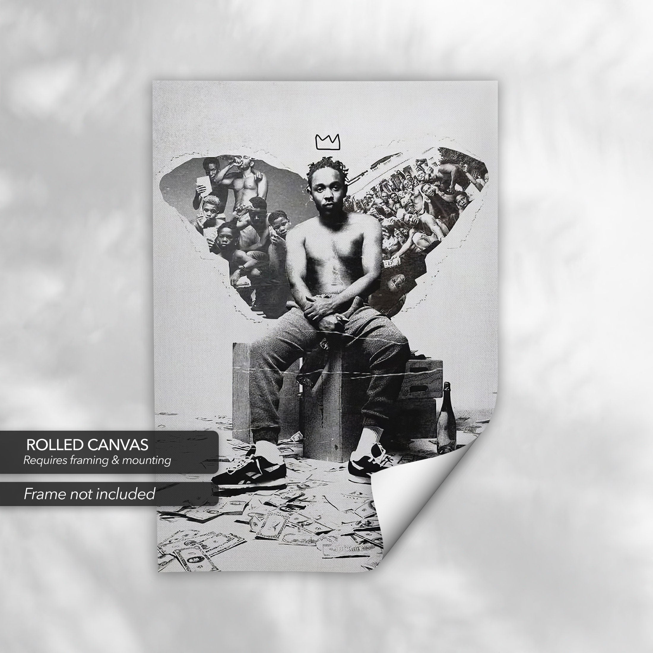 Kendrick Lamar The King Canvas Art | Poster Print