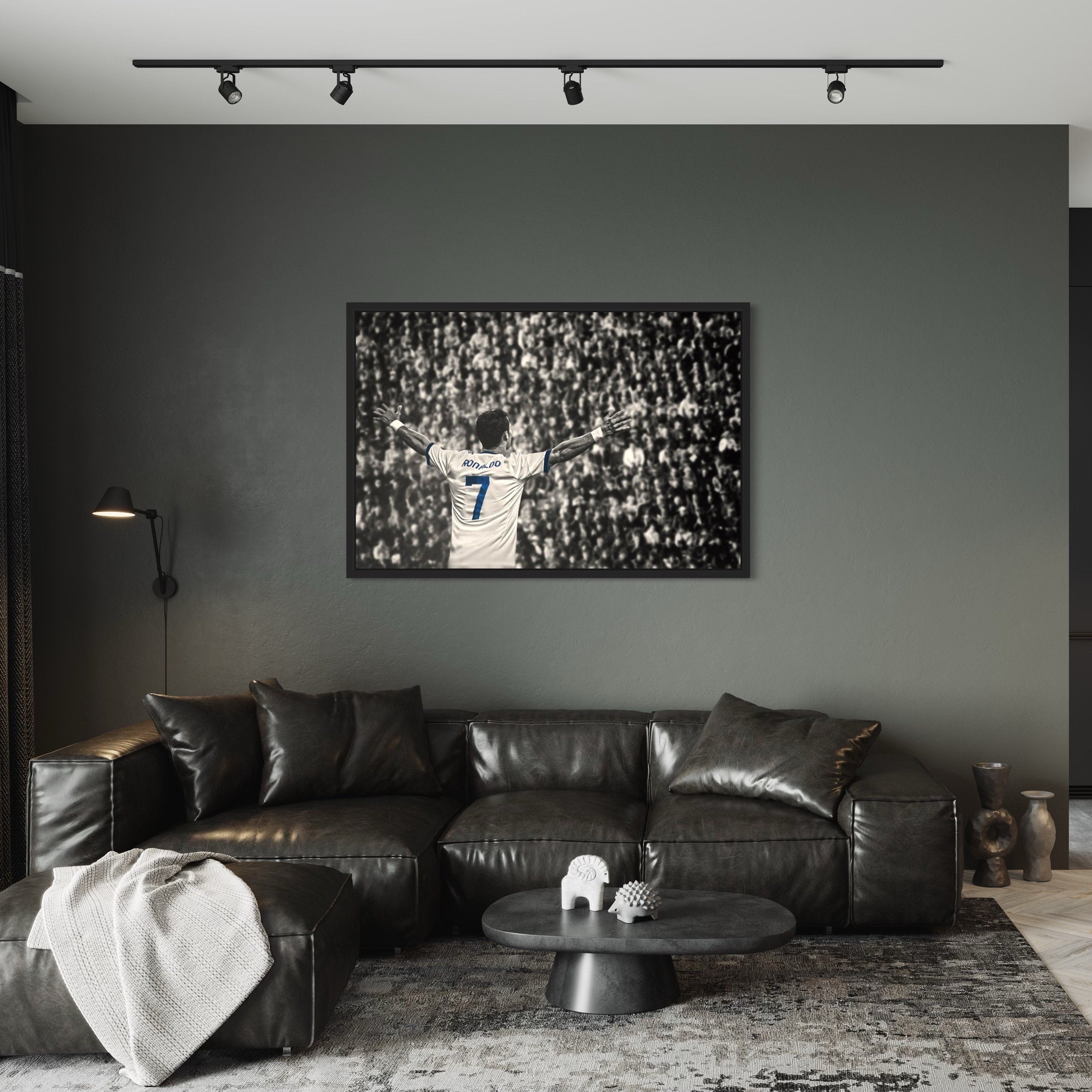 Christiano Ronaldo 7 | Iconic Football Legend Canvas Art | Poster Print