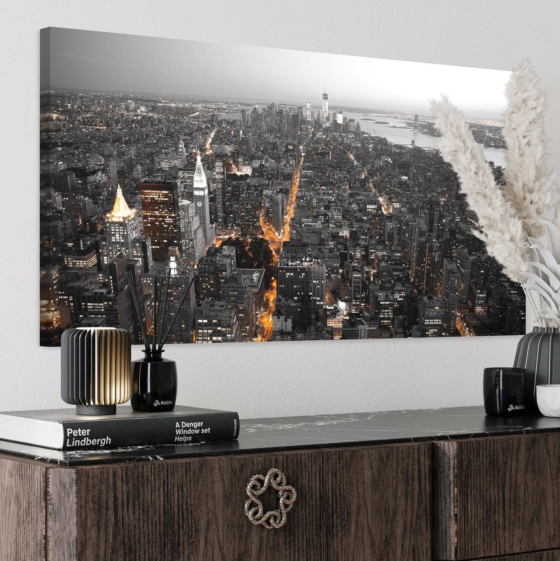 New York Panorama View Canvas Wall Art | Poster Print Canvastoria