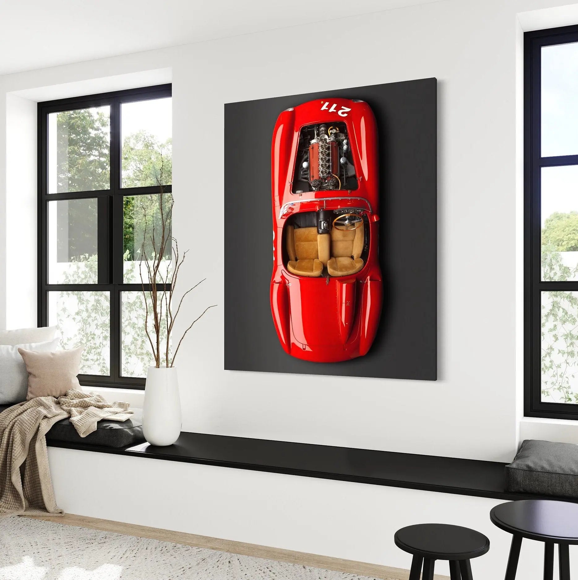 Ferrari 625 Spider Canvas Wall Art | Poster Print - Canvastoria