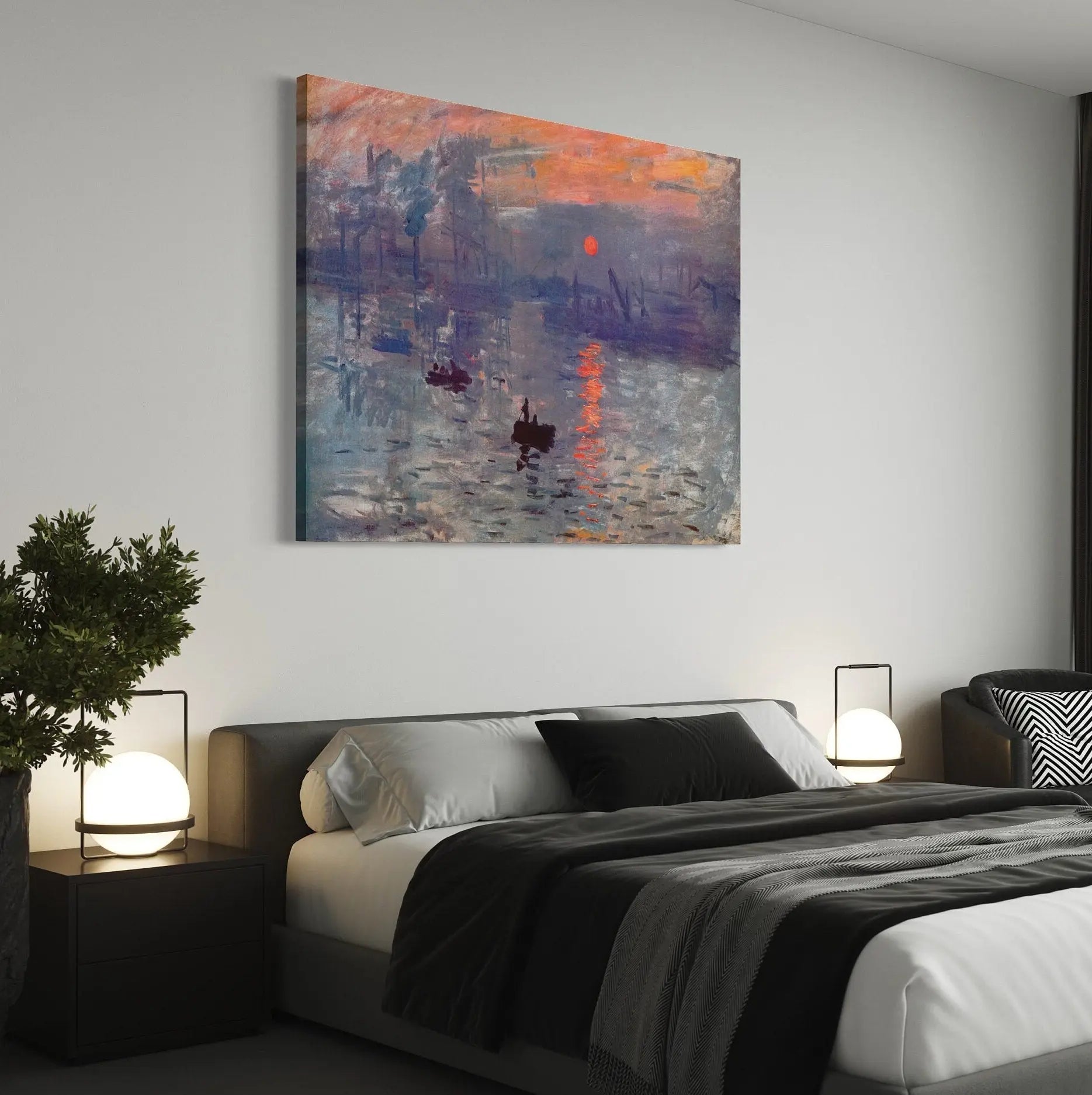 Claude Monet 'Impression Sunrise' (1872) Canvas Wall Art | Poster Print - Canvastoria
