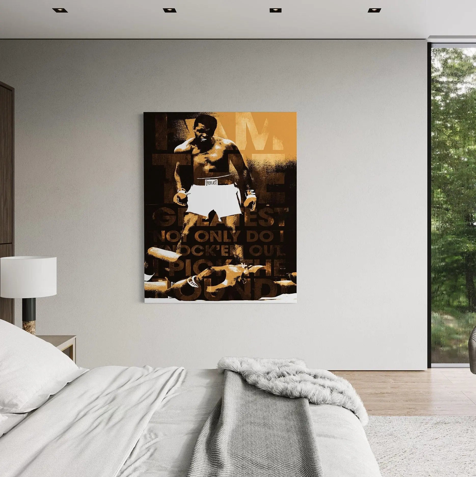 Muhammad Ali 'I Am The Greatest' Canvas Wall Art | Poster Print Canvastoria