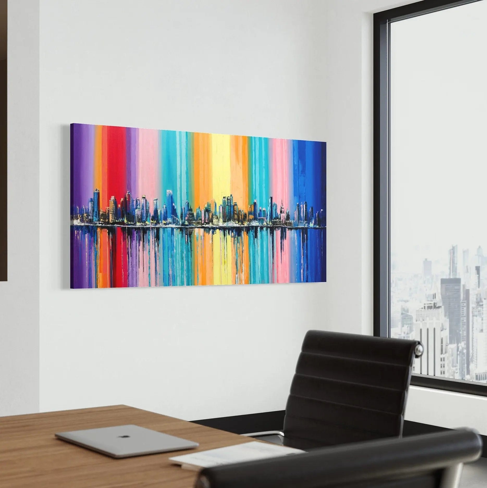 Big City Life Skyline Canvas Wall Art | Poster Print Canvastoria