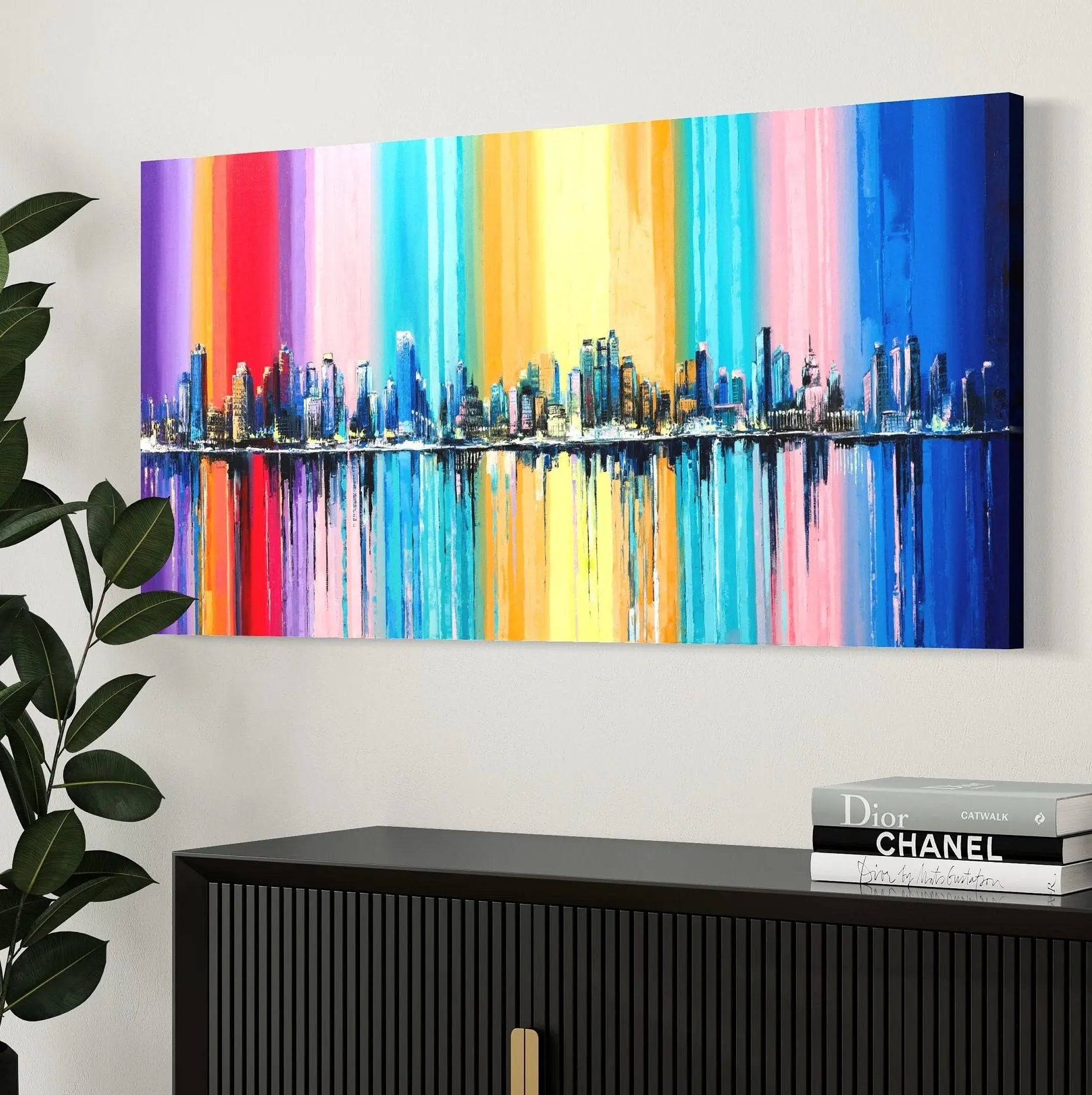 Big City Life Skyline Canvas Wall Art | Poster Print Canvastoria