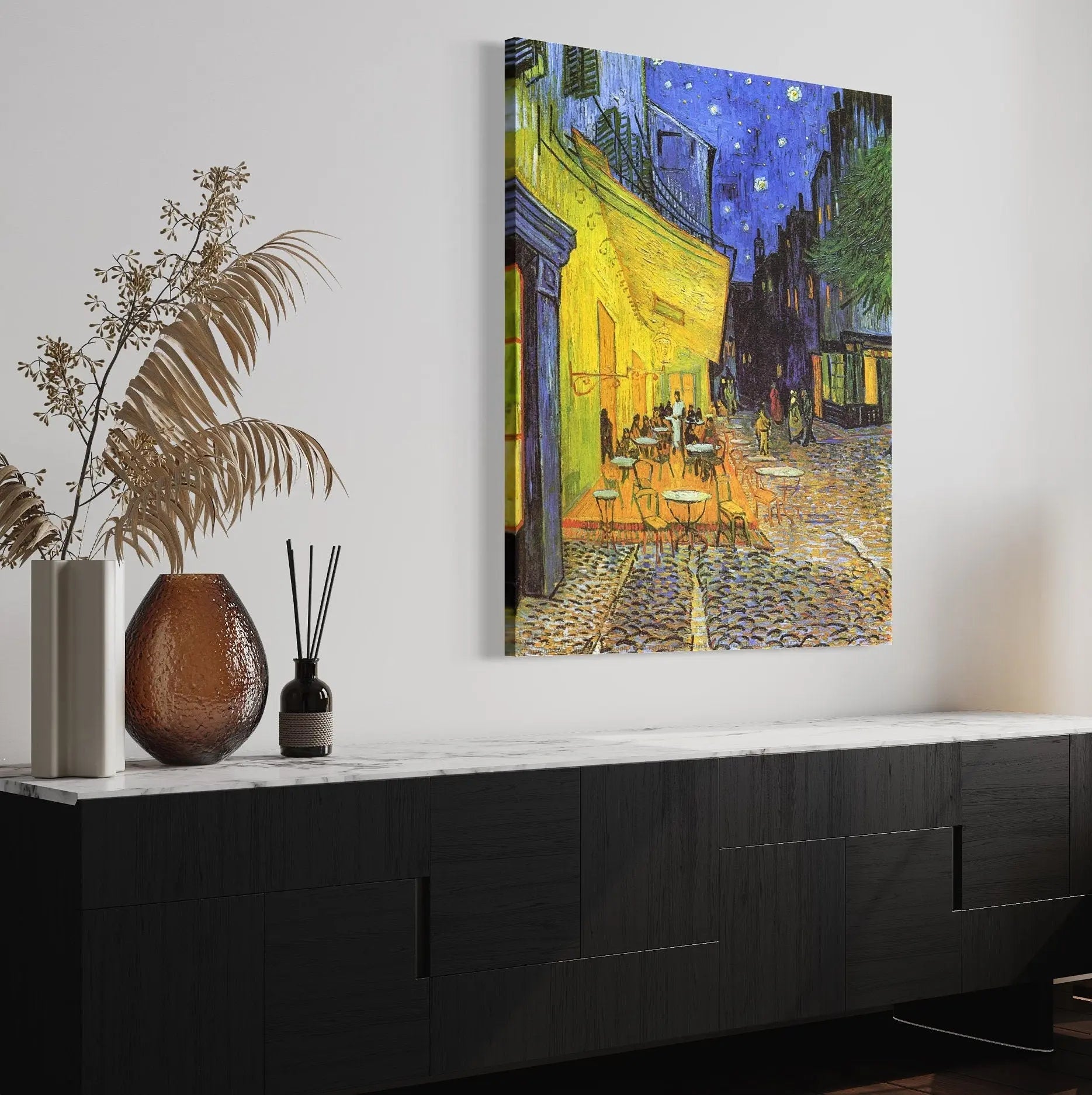 Vincent van Gogh 'Cafe Terrace' 1888 Canvas Wall Art | Poster Print Canvastoria