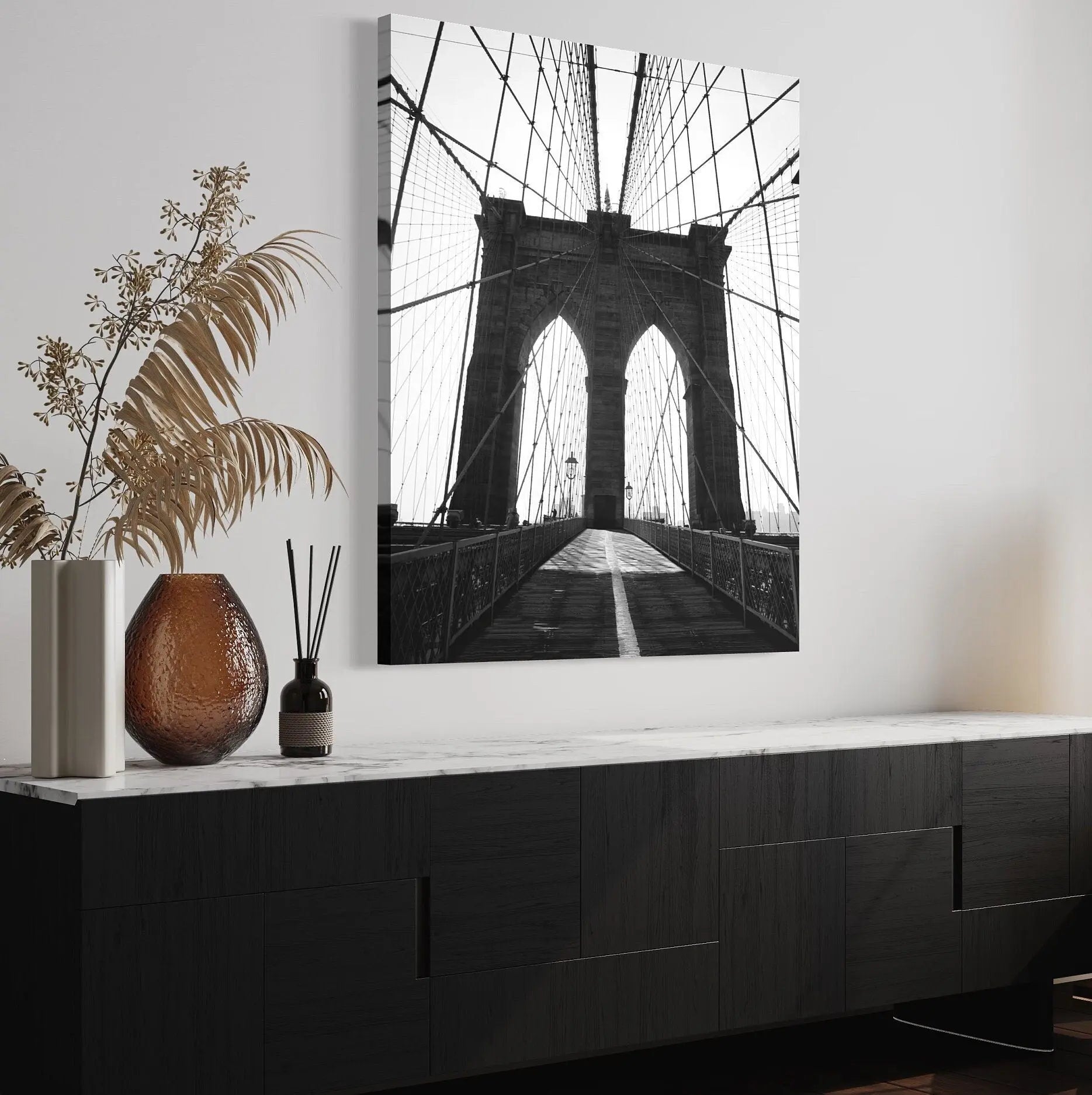 Brooklyn Bridge - New York City Canvas Wall Art | Poster Print Canvastoria
