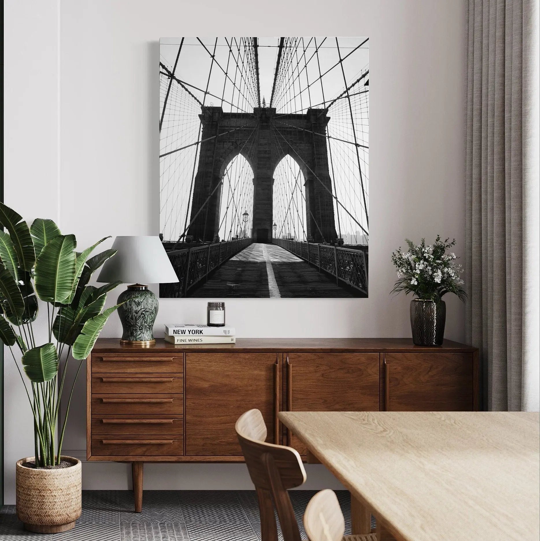 Brooklyn Bridge - New York City Canvas Wall Art | Poster Print Canvastoria