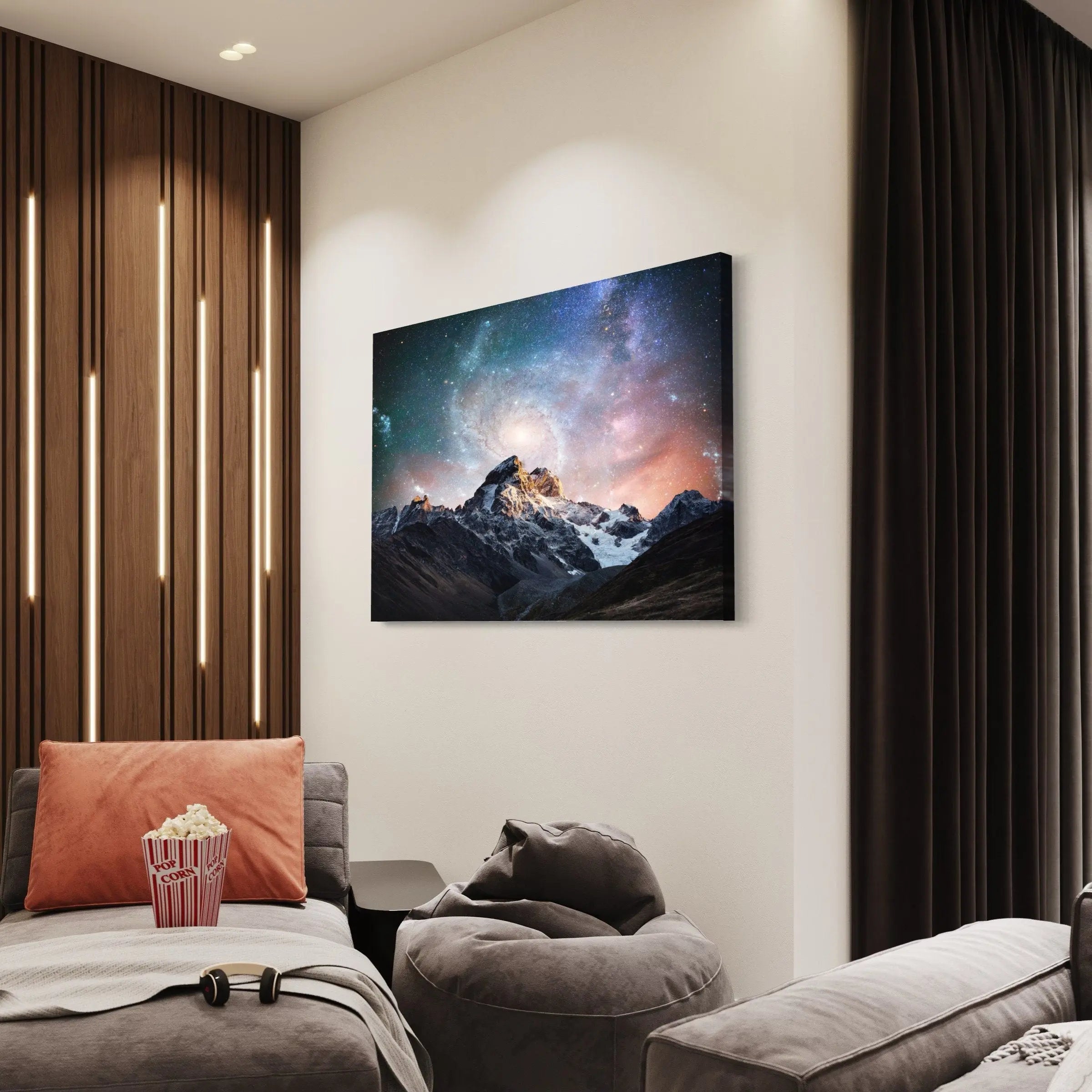 Carina Nebula NASA & Mount Everest Canvas Wall Art | Poster Print - Canvastoria