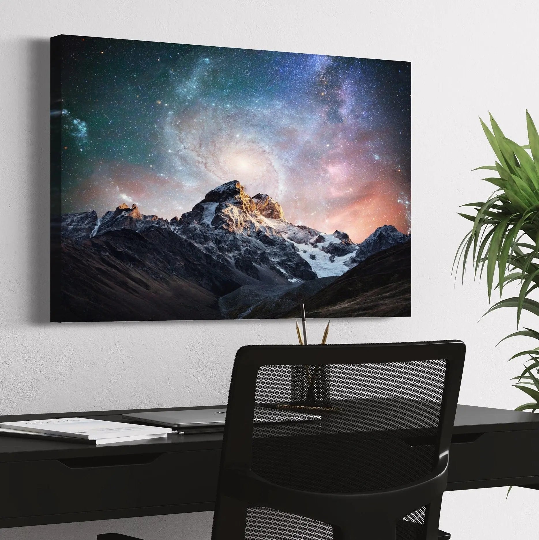 Carina Nebula NASA & Mount Everest Canvas Wall Art | Poster Print - Canvastoria