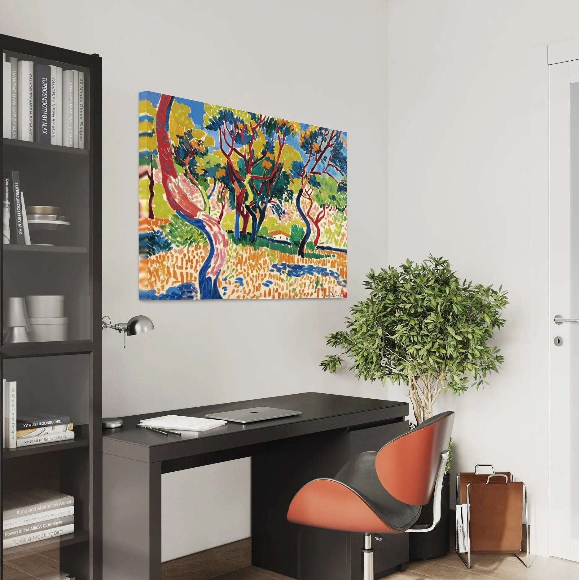 Andre Derain 'Trees in Collioure' (Arbres a Collioure) Canvas Wall Art | Poster Print - Canvastoria