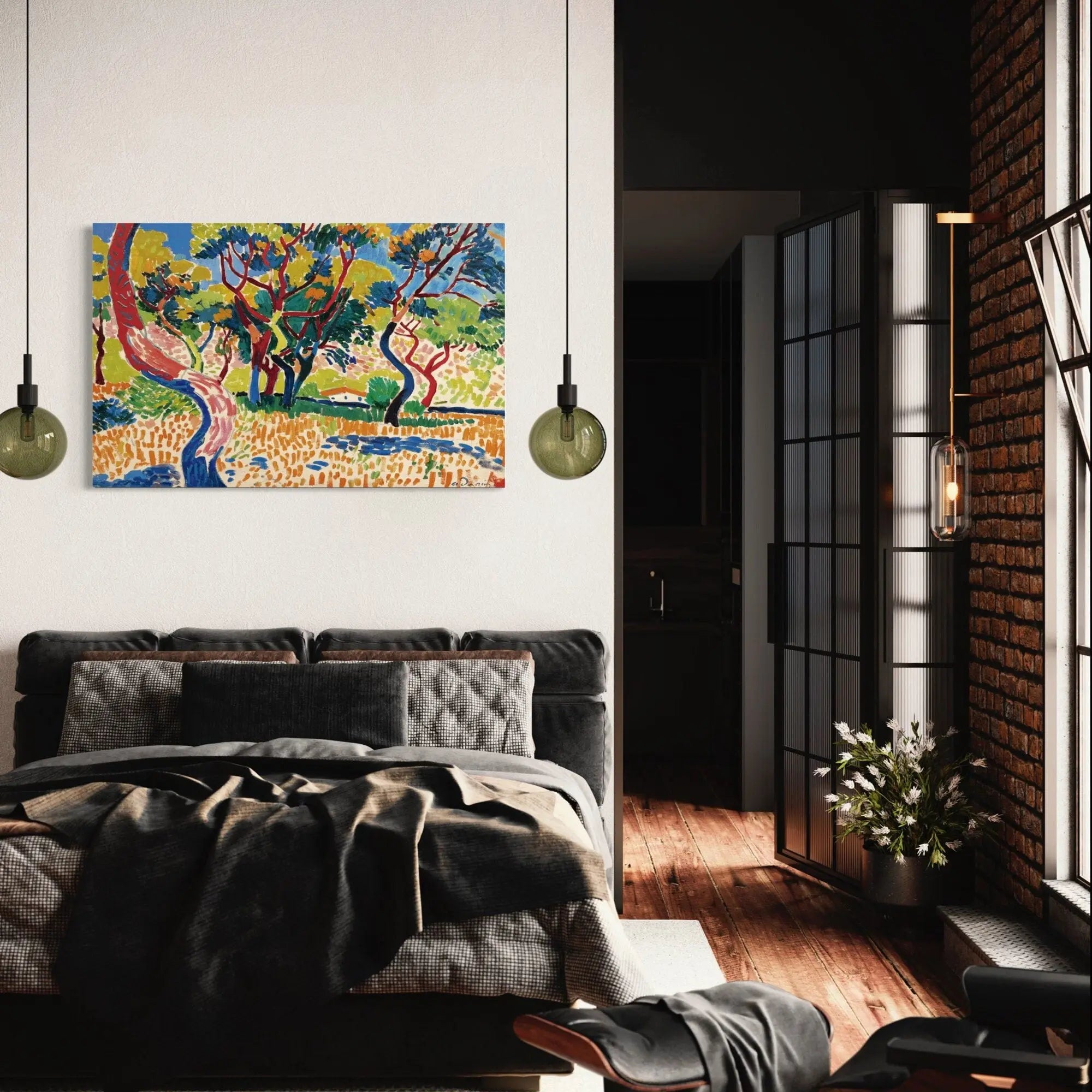 Andre Derain 'Trees in Collioure' (Arbres a Collioure) Canvas Wall Art | Poster Print - Canvastoria