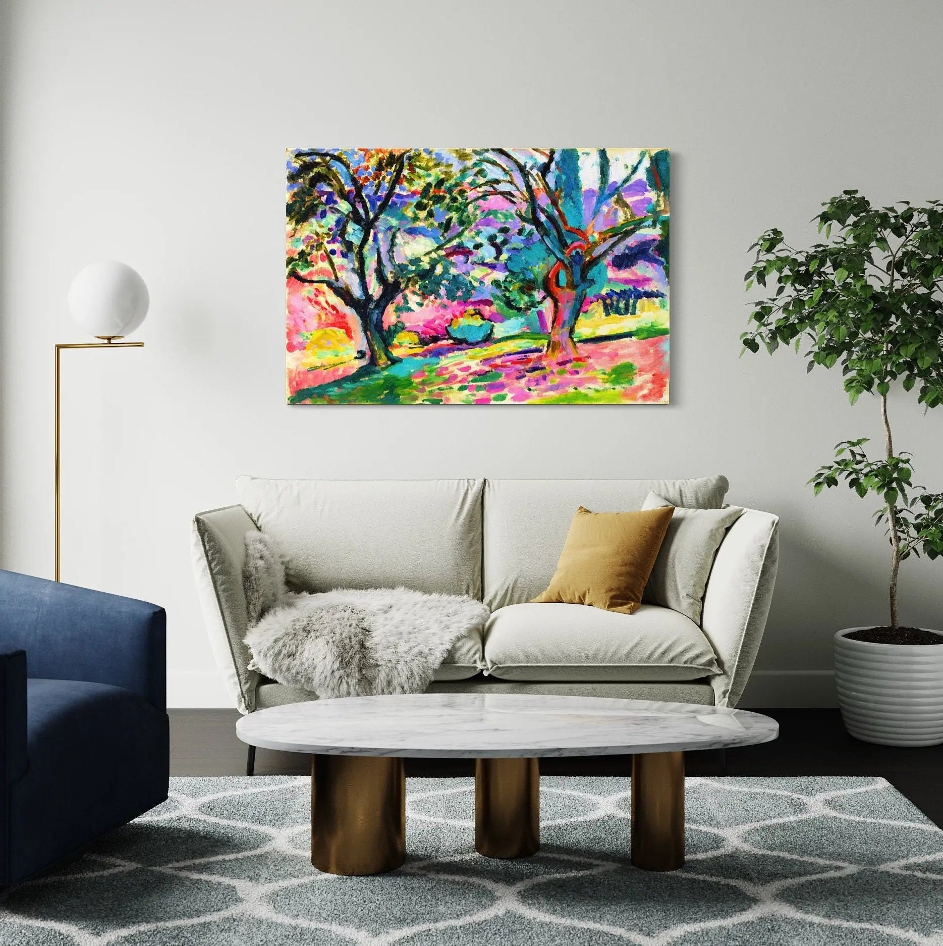 Henri Matisse 'Olive Trees at Collioure' 1905 Canvas Wall Art | Poster Print Canvastoria