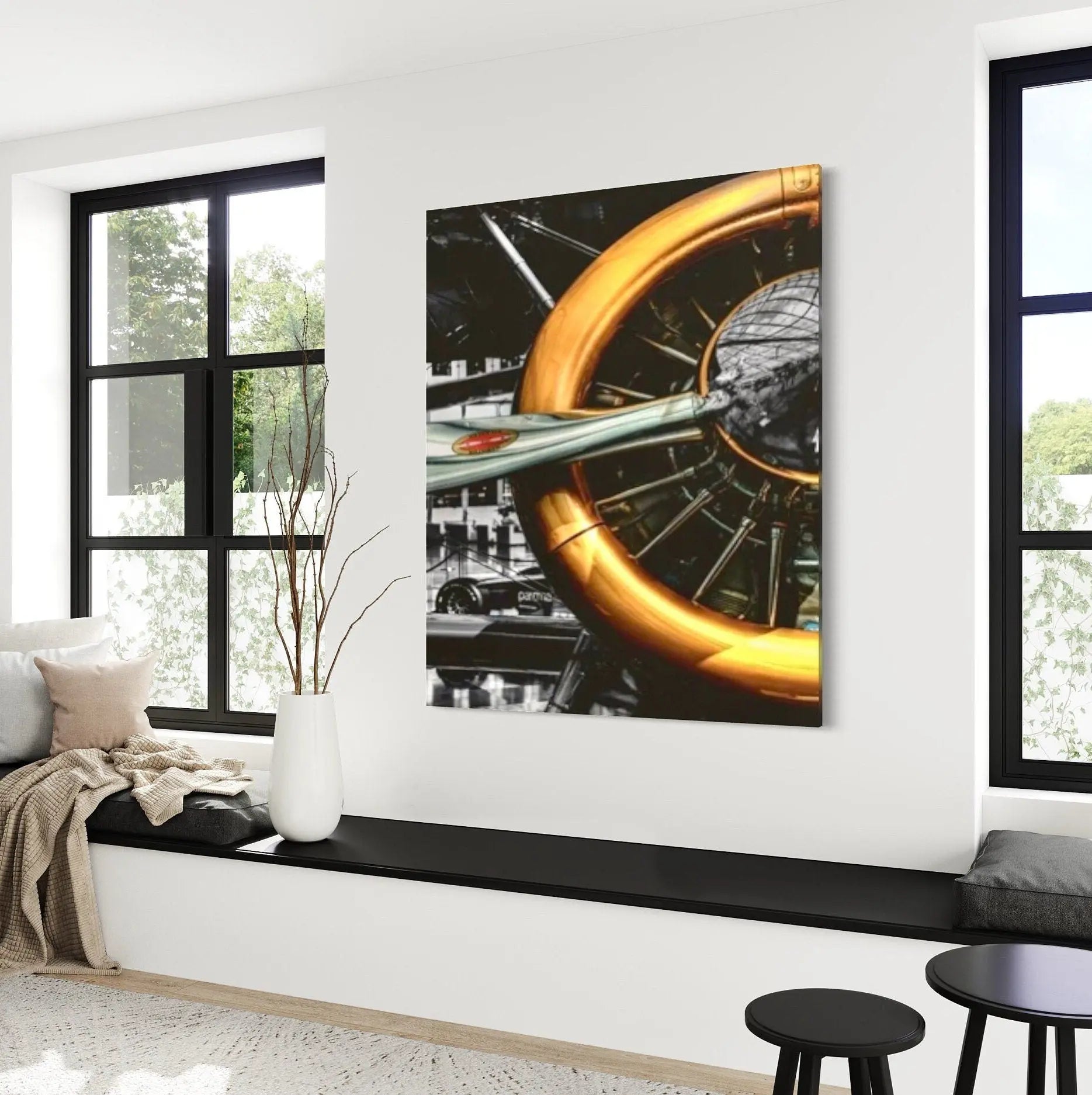 Aircraft Propeller Canvas Wall Art | Poster Print Canvastoria