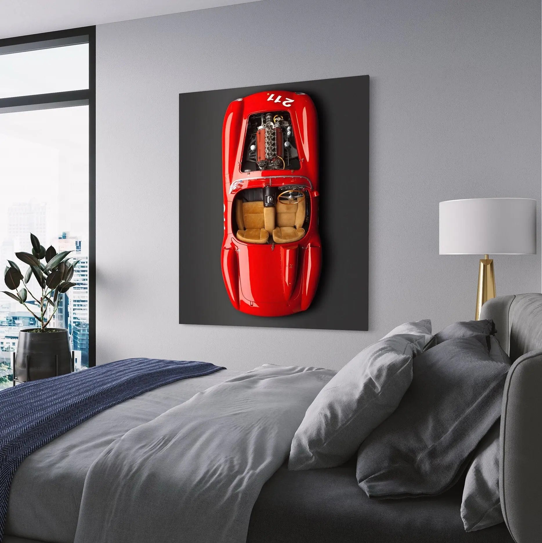 Ferrari 625 Spider Canvas Wall Art | Poster Print - Canvastoria