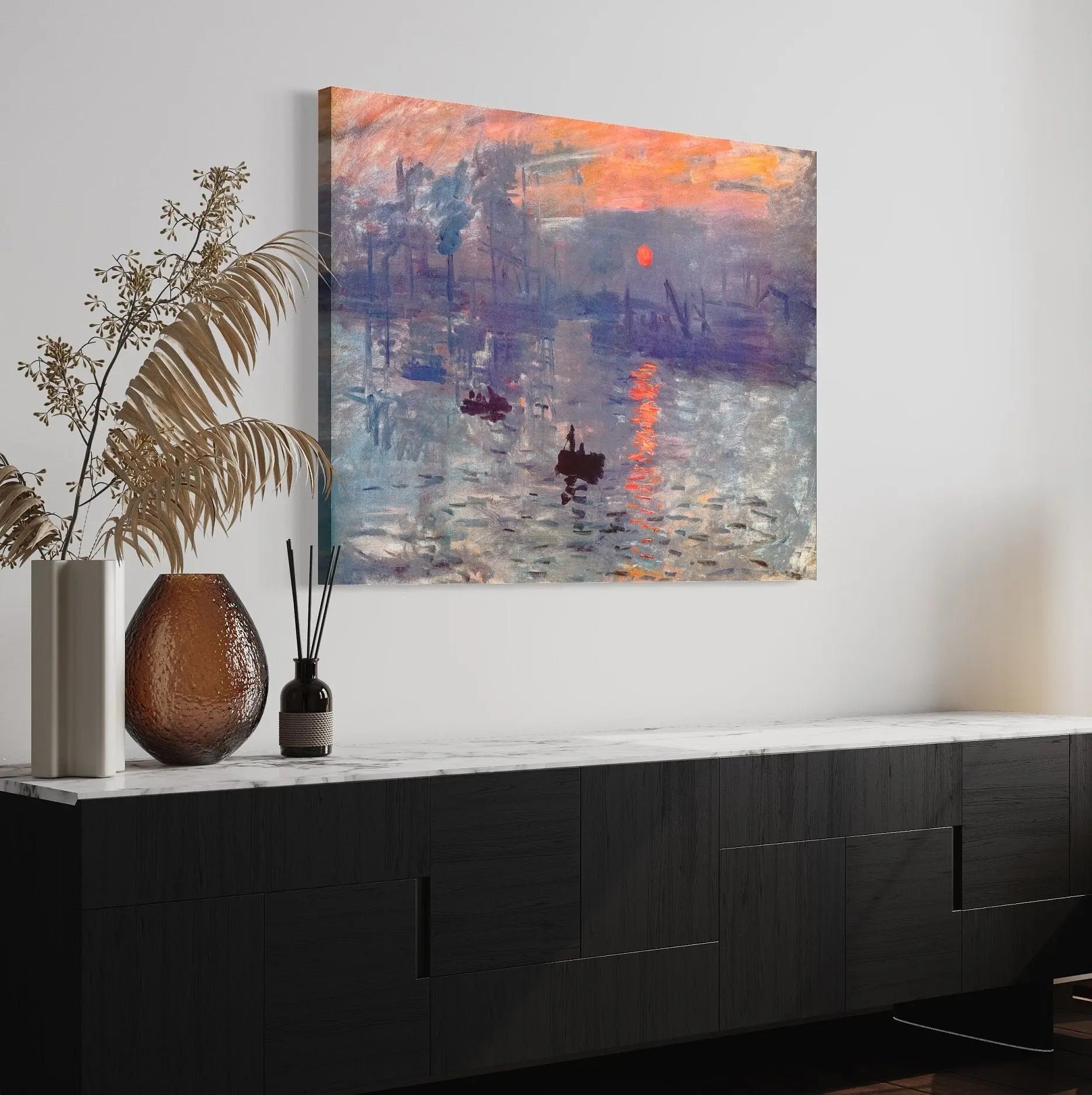 Claude Monet 'Impression Sunrise' (1872) Canvas Wall Art | Poster Print - Canvastoria