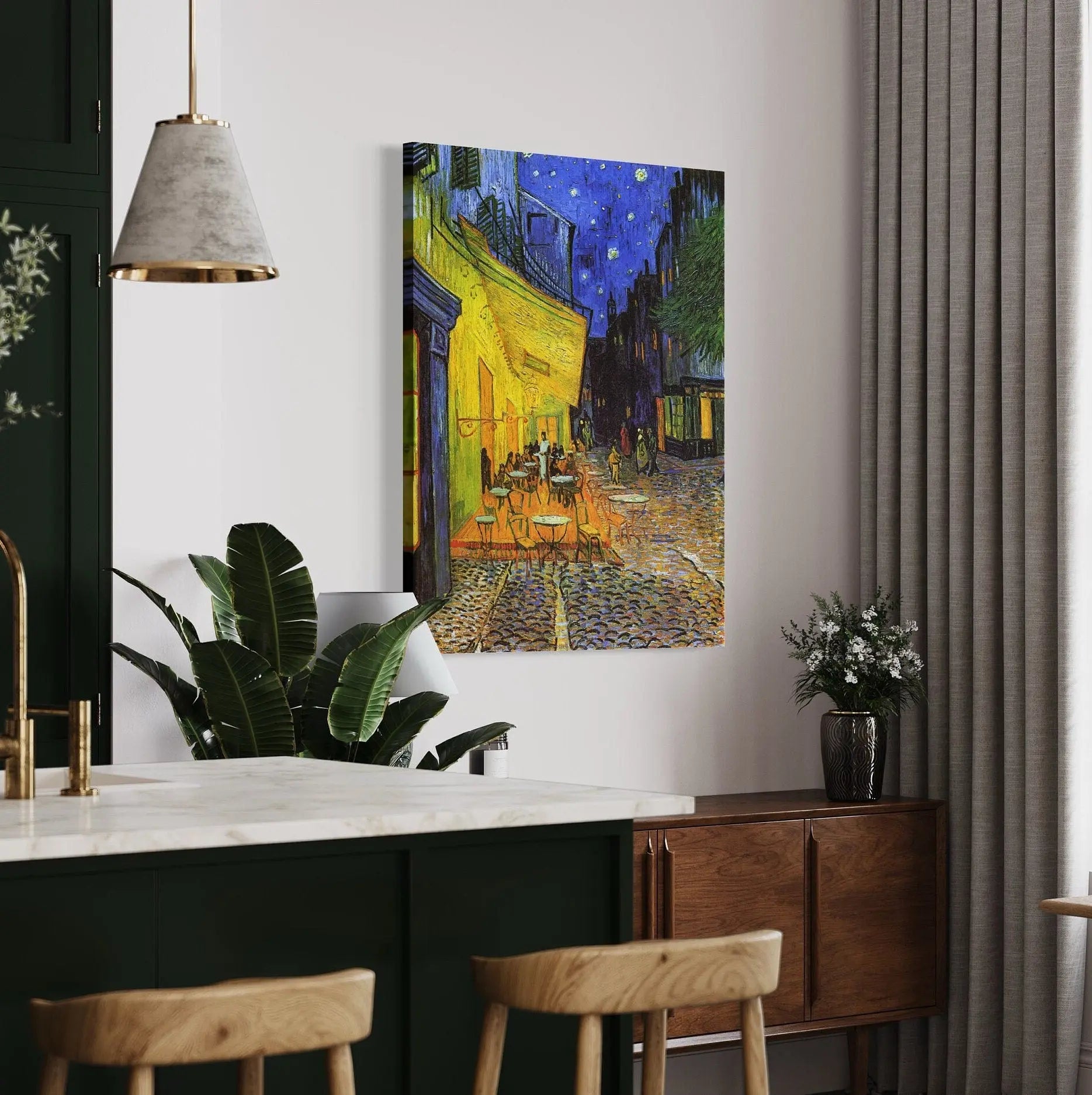 Vincent van Gogh 'Cafe Terrace' 1888 Canvas Wall Art | Poster Print Canvastoria
