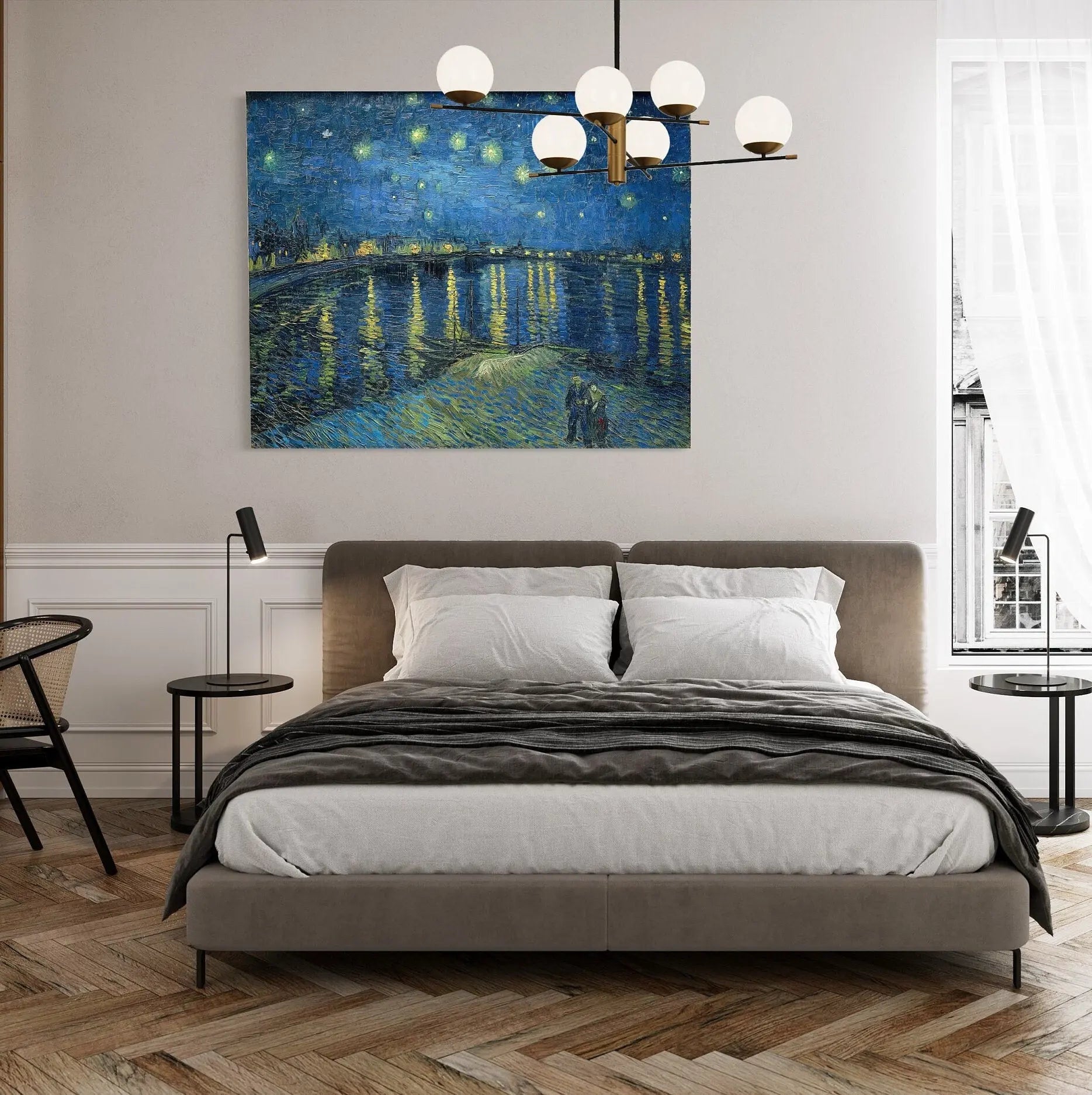 Vincent Van Gogh 'The Starry Night Over The Rhone' 1888 Canvas Wall Art | Poster Print Canvastoria