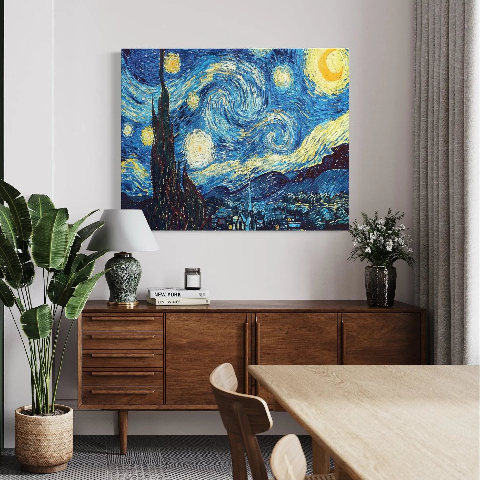Vincent van Gogh 'The Starry Night' Canvas Wall Art | Poster Print - Canvastoria