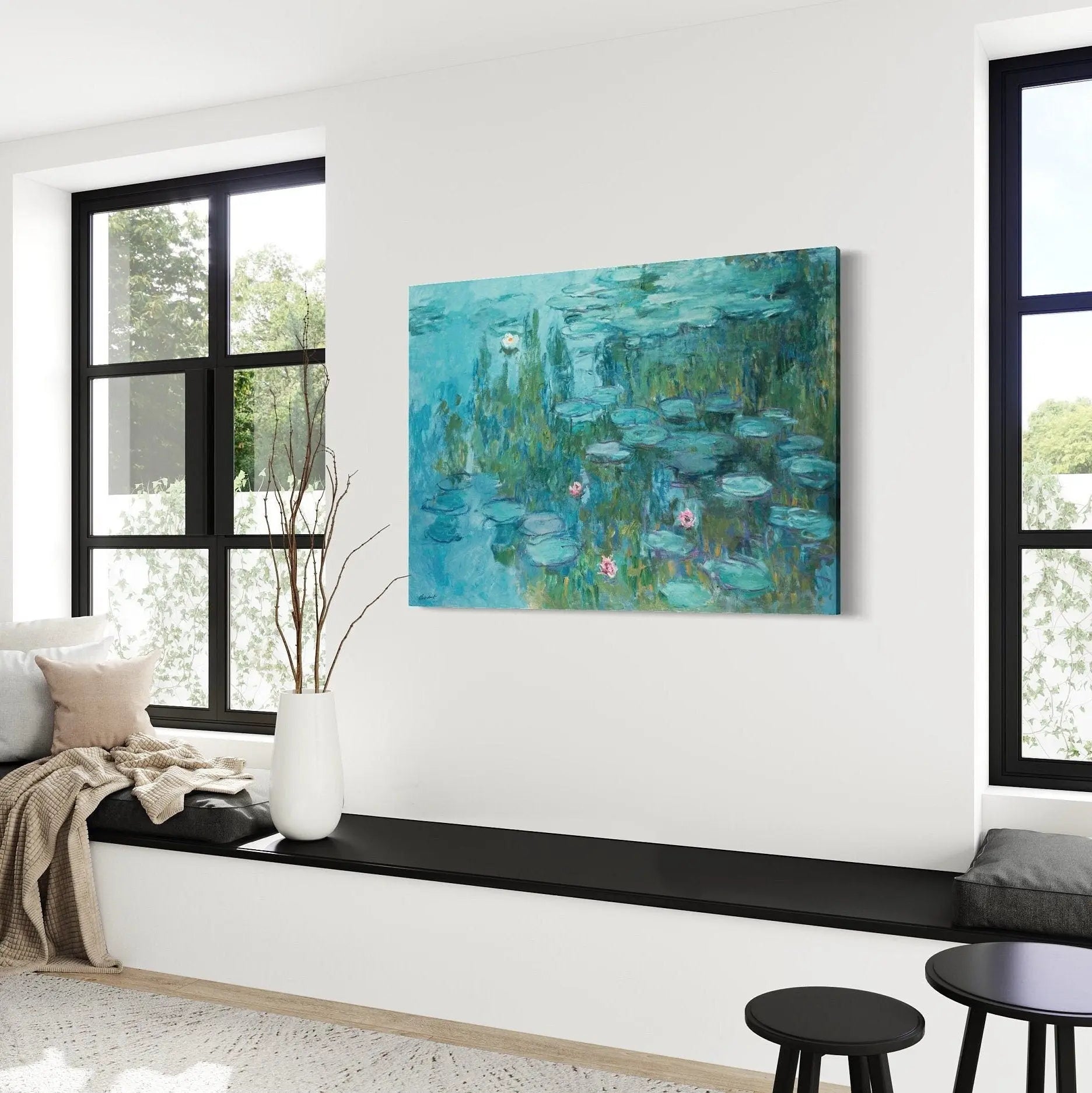 Claude Monet ‘Water Lilies’ Canvas Wall Art | Poster Print Canvastoria