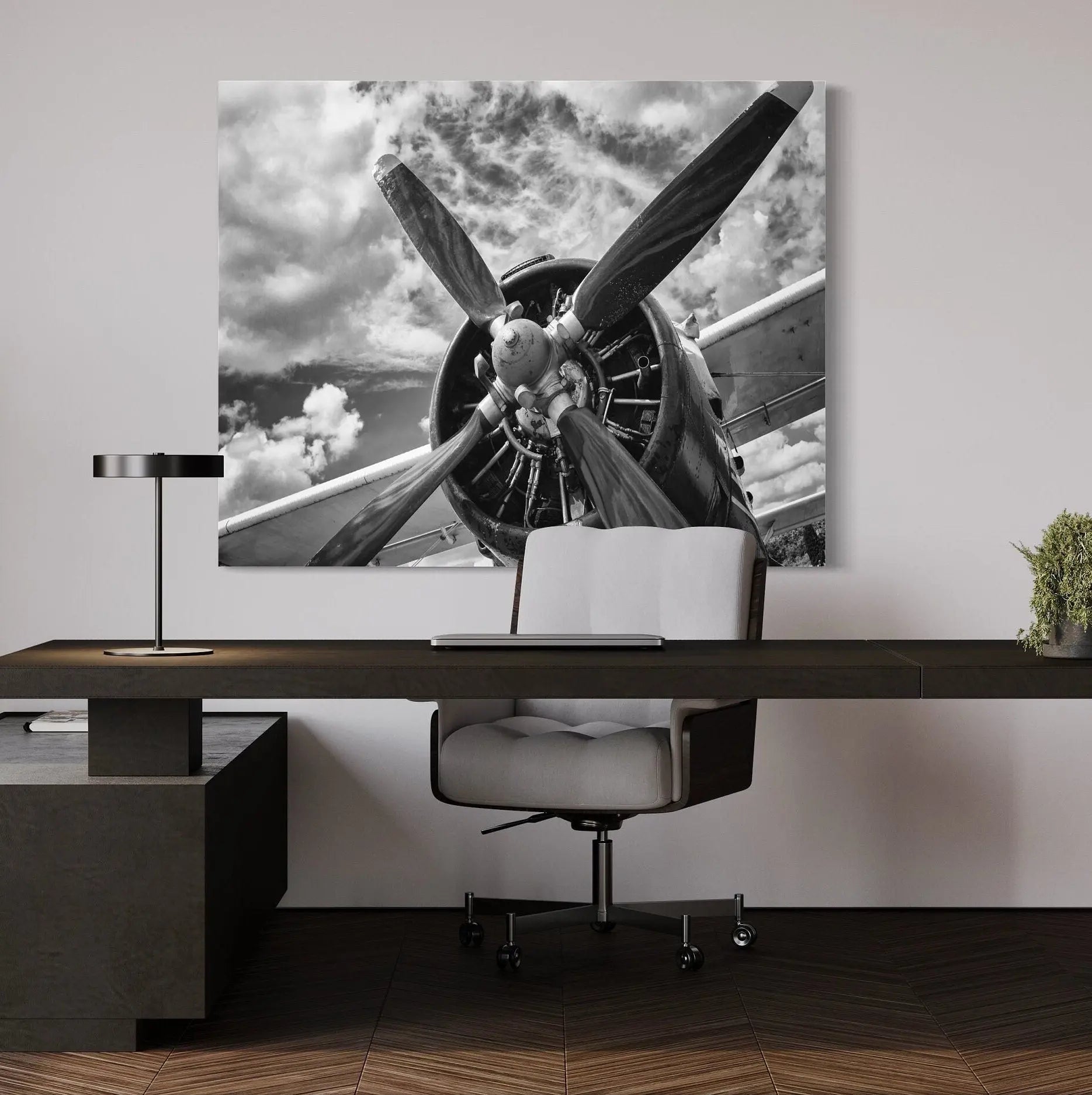 Avia Propeller Art Photo Canvas Wall Art | Poster Print Canvastoria