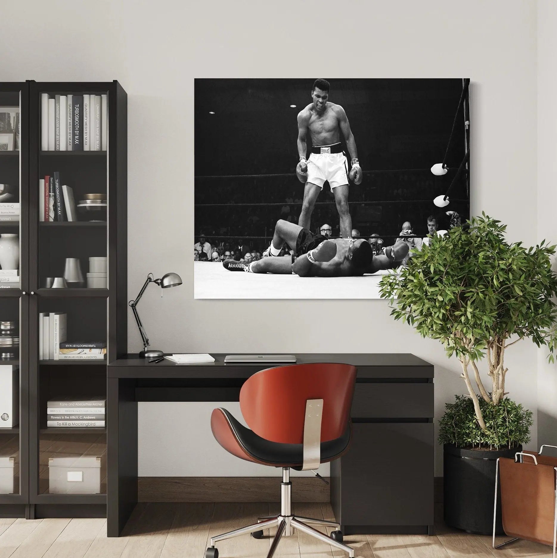 Muhammad Ali VS Sonny Liston Canvas Wall Art | Poster Print - Canvastoria