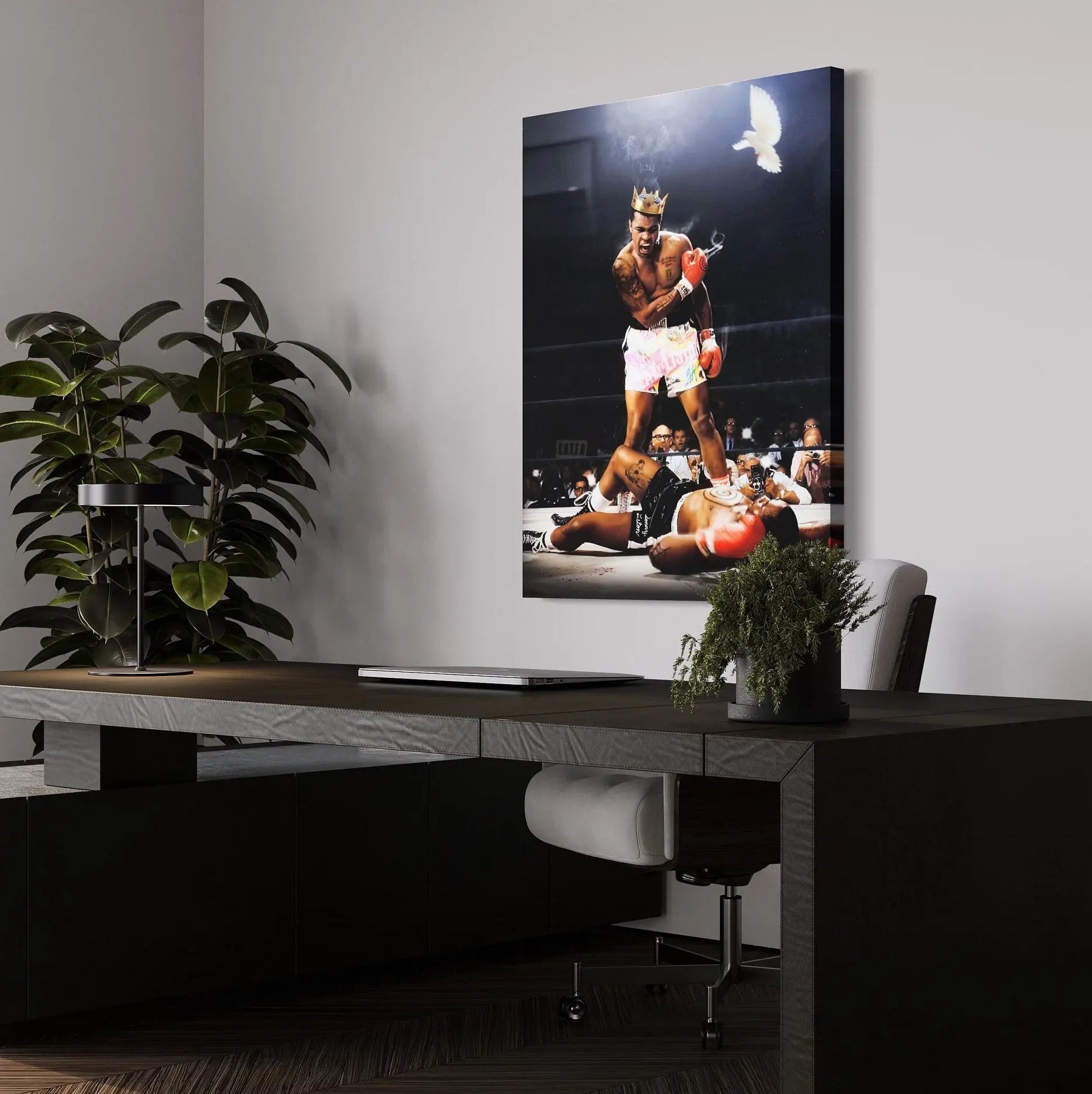 Muhammad Ali 'Boxing King' Canvas Wall Art | Poster Print - Canvastoria