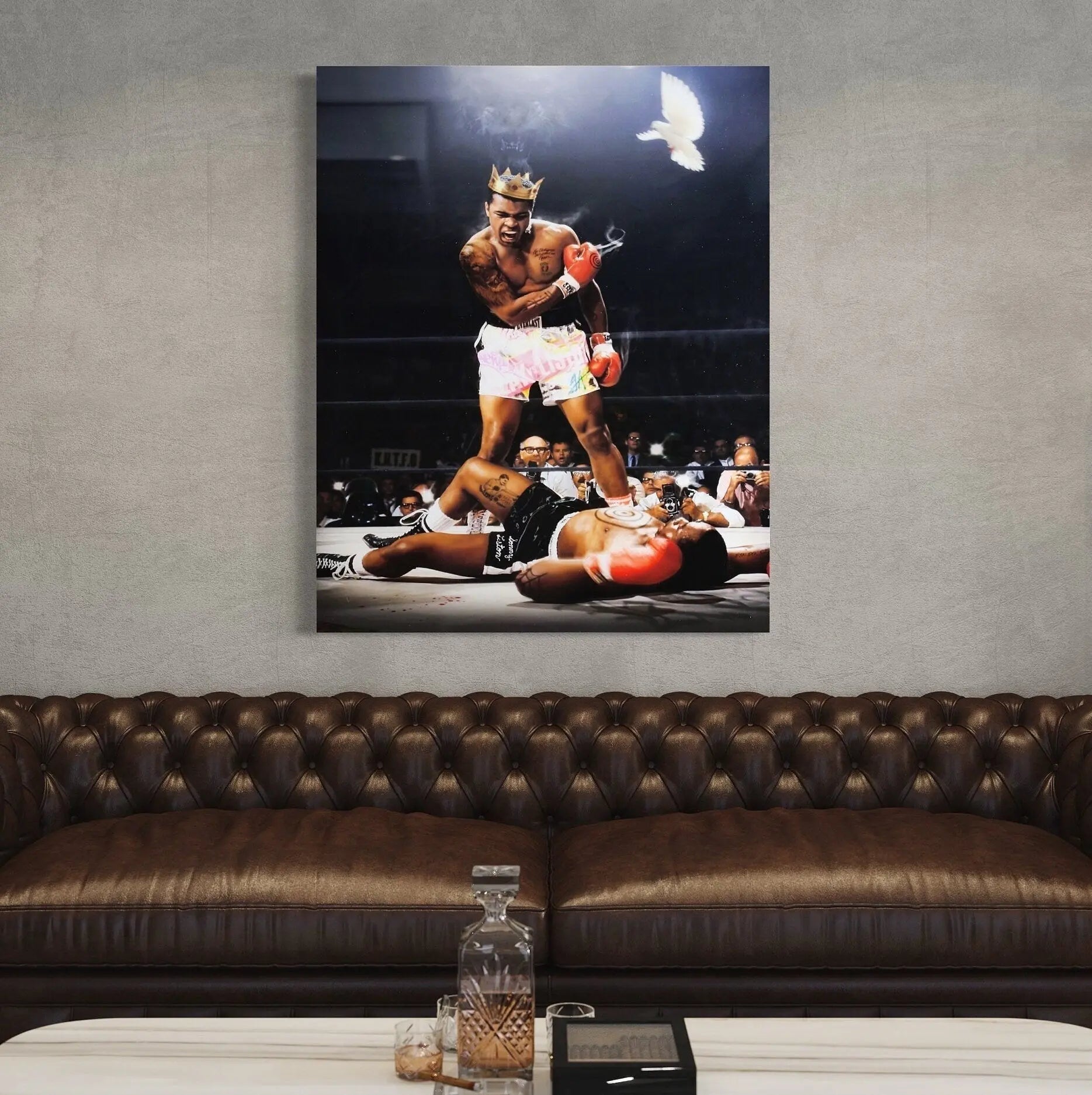 Muhammad Ali 'Boxing King' Canvas Wall Art | Poster Print - Canvastoria