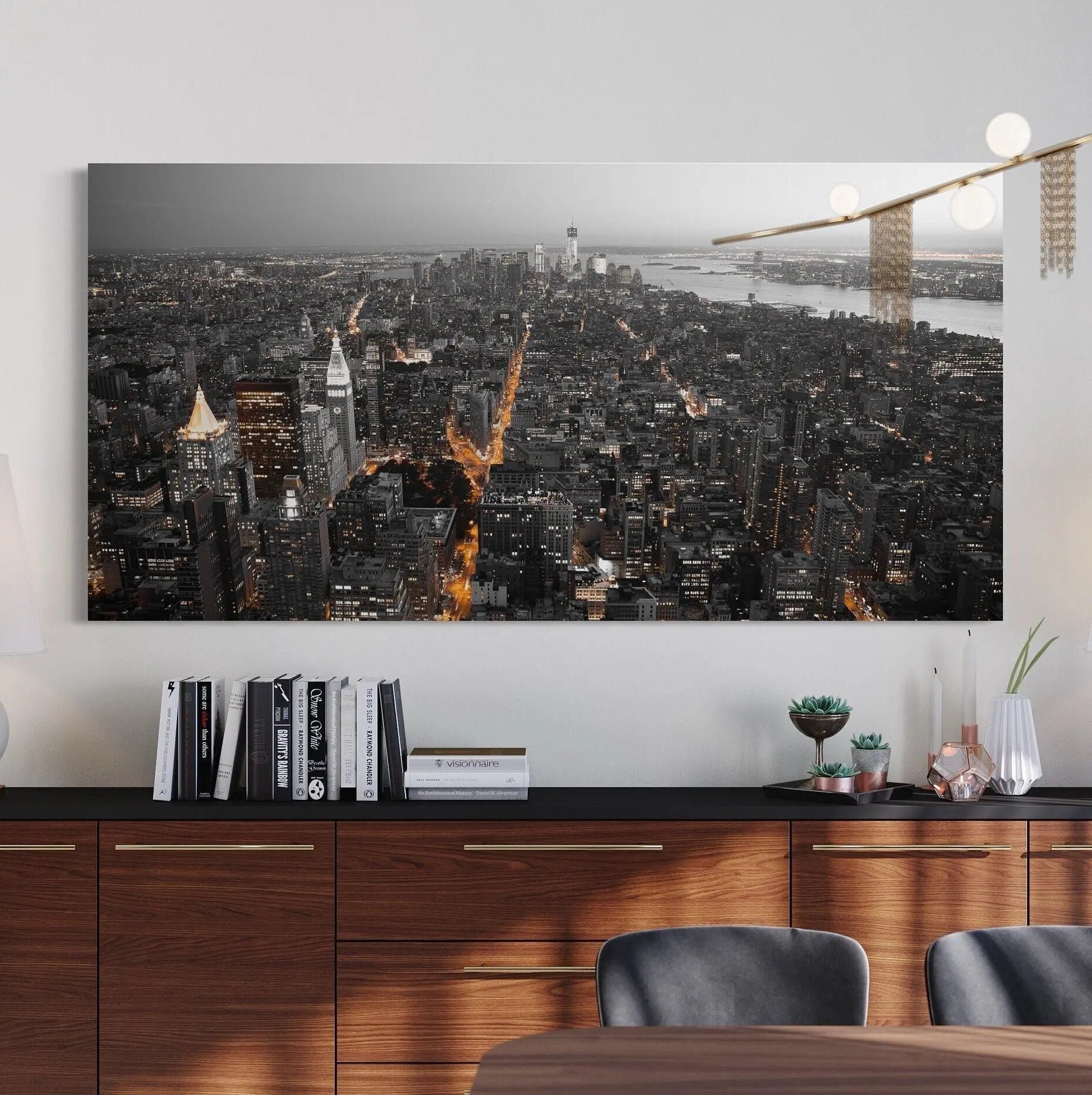 New York Panorama View Canvas Wall Art | Poster Print Canvastoria