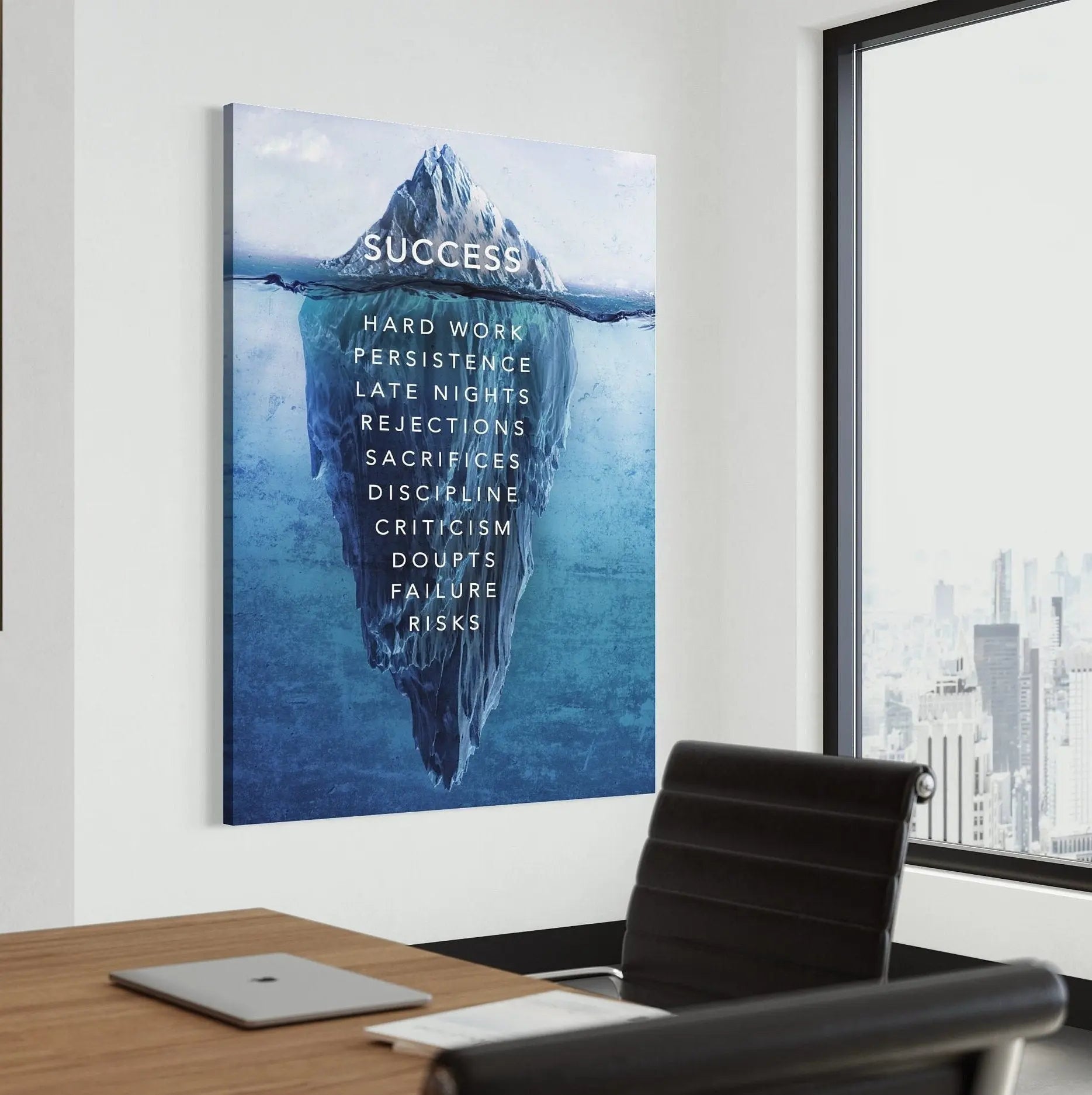 Success Iceberg Canvas Wall Art | Poster Print - Canvastoria