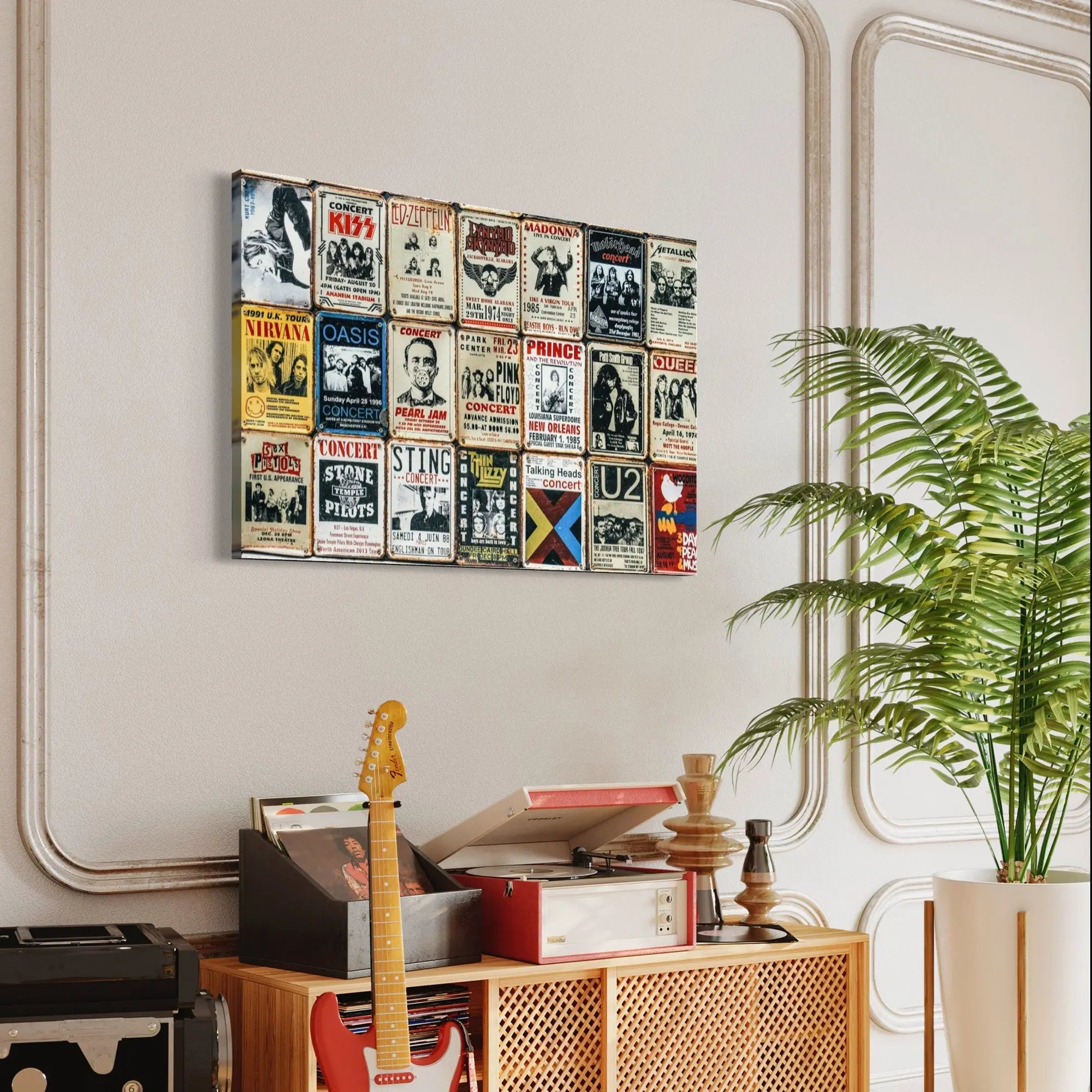 Rock n Live Canvas Wall Art | Poster Print Canvastoria