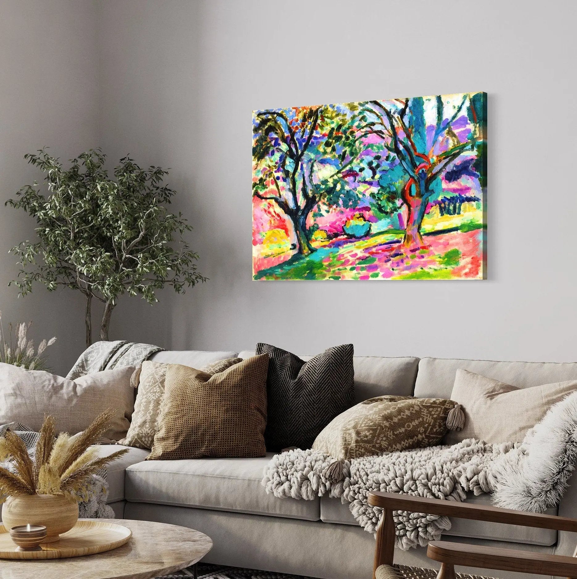 Henri Matisse 'Olive Trees at Collioure' 1905 Canvas Wall Art | Poster Print Canvastoria