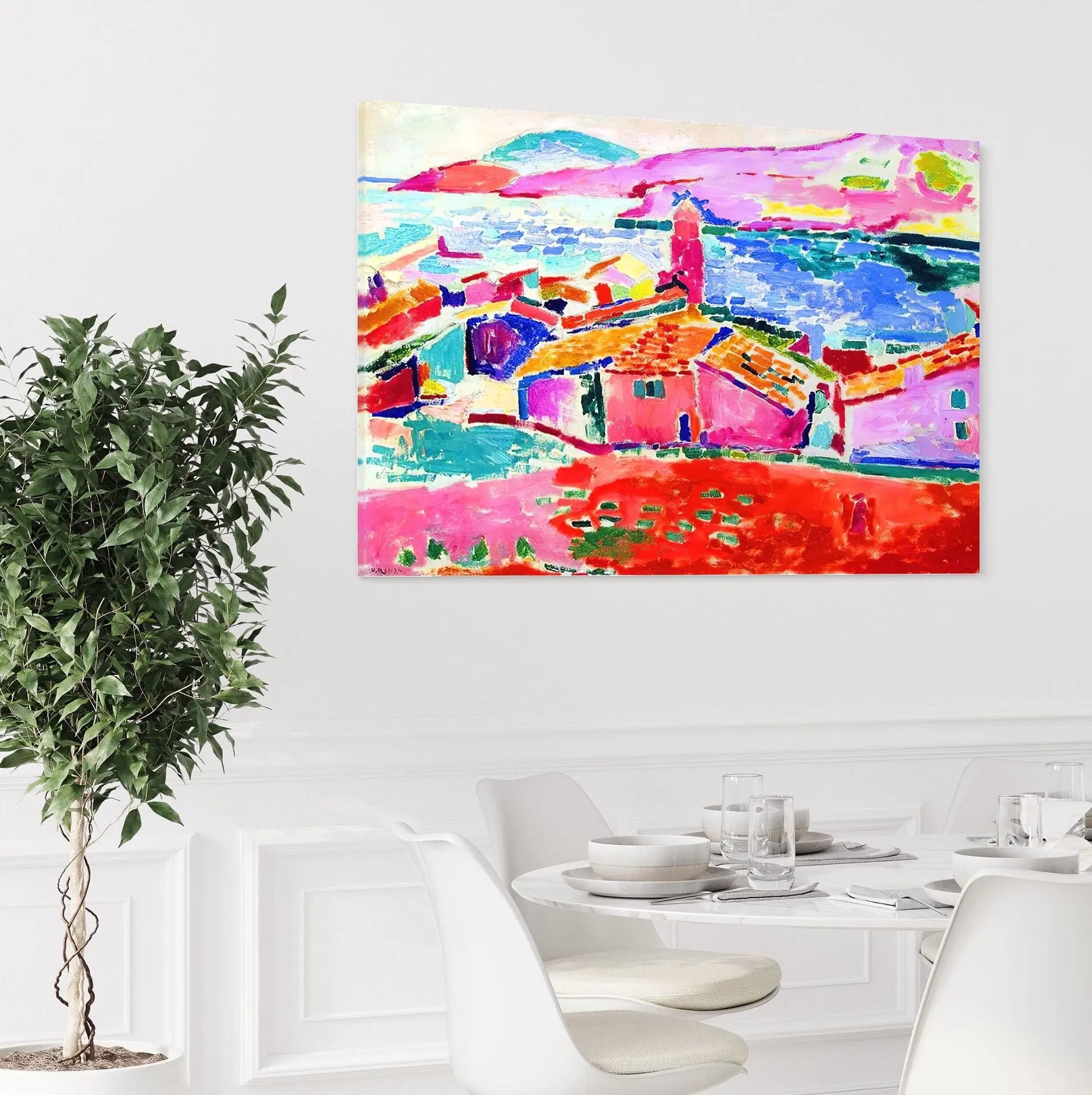 Henri Matisse 'View of Collioure' Canvas Wall Art | Poster Print Canvastoria